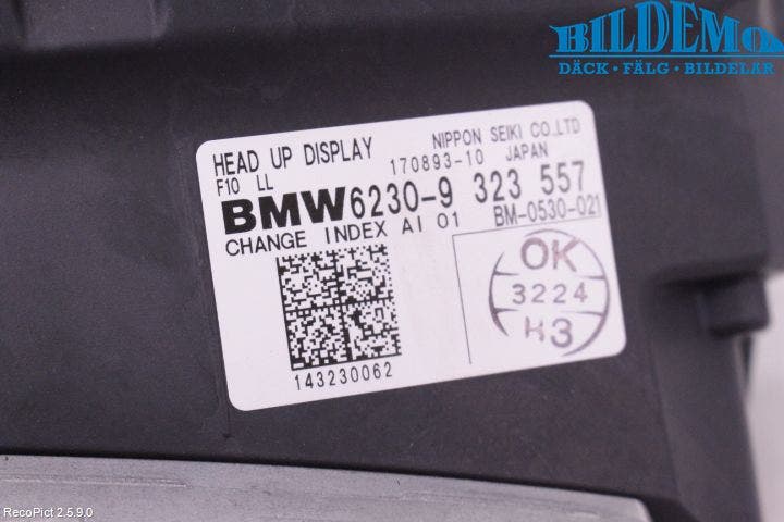 BMW 5 F10/F11/F18 09-17 Bildskärm