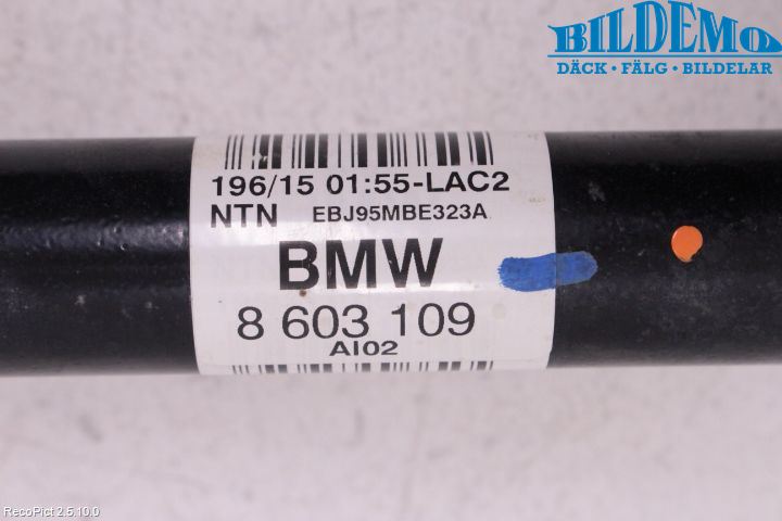 BMW 3 F30/F31/F80 12-19 Drivaxel Bak Vänster