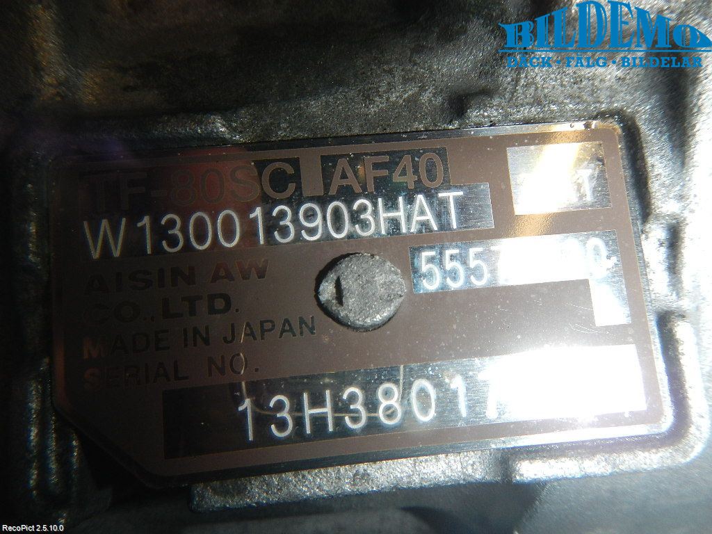 Opel MERIVA B 10-17 Växellåda Automat