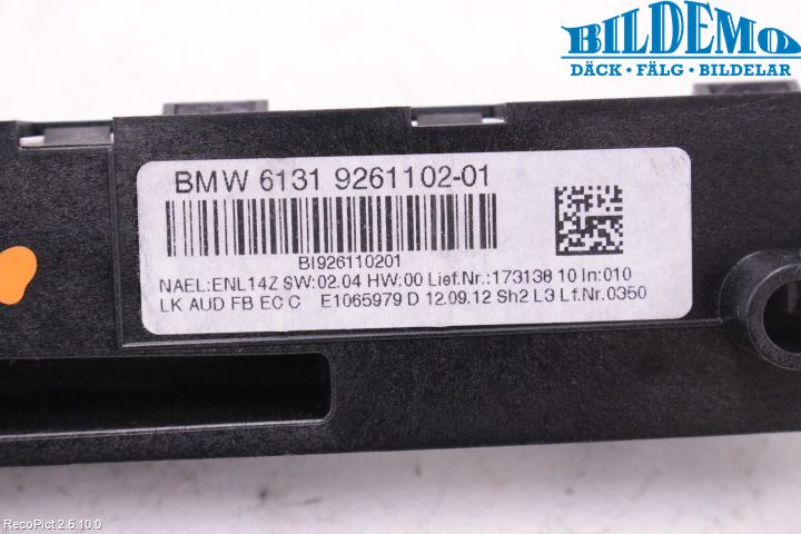 BMW 3 F30/F31/F80 12-19 Cd Radio - Multimediapanel