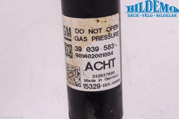 Opel ASTRA K 16-22 Stötdämpare Bak