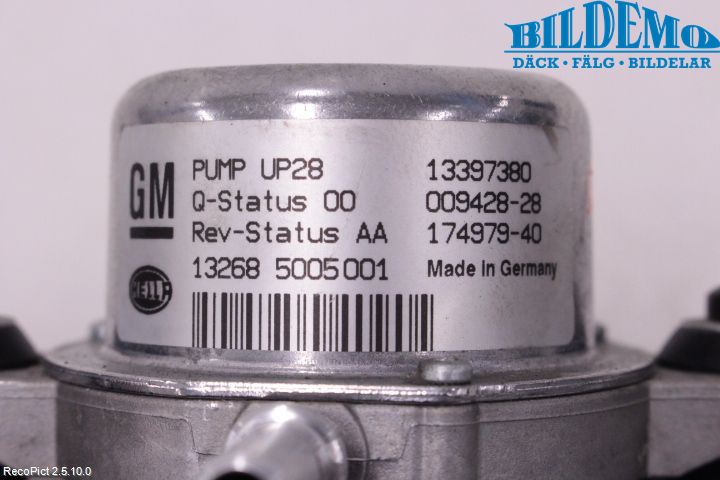 Opel MERIVA B 10-17 Vakuumpump