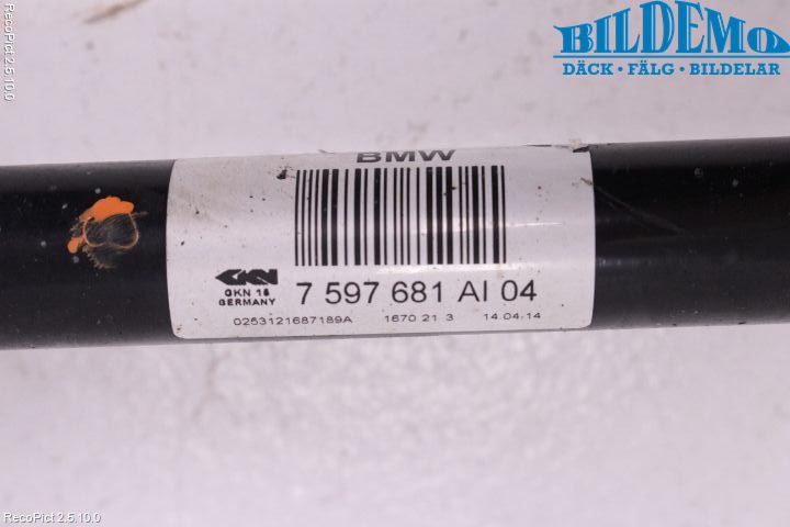 BMW 3 GT F34 13-19 Drivaxel Bak Vänster