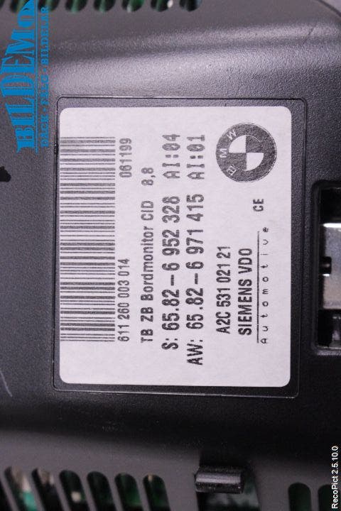 BMW 5 E60/61 Sed/Tou 02-10 Bildskärm