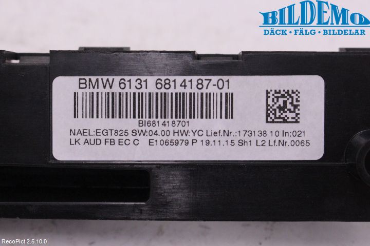 BMW 1 F20/F21 11-19 Cd Radio - Multimediapanel
