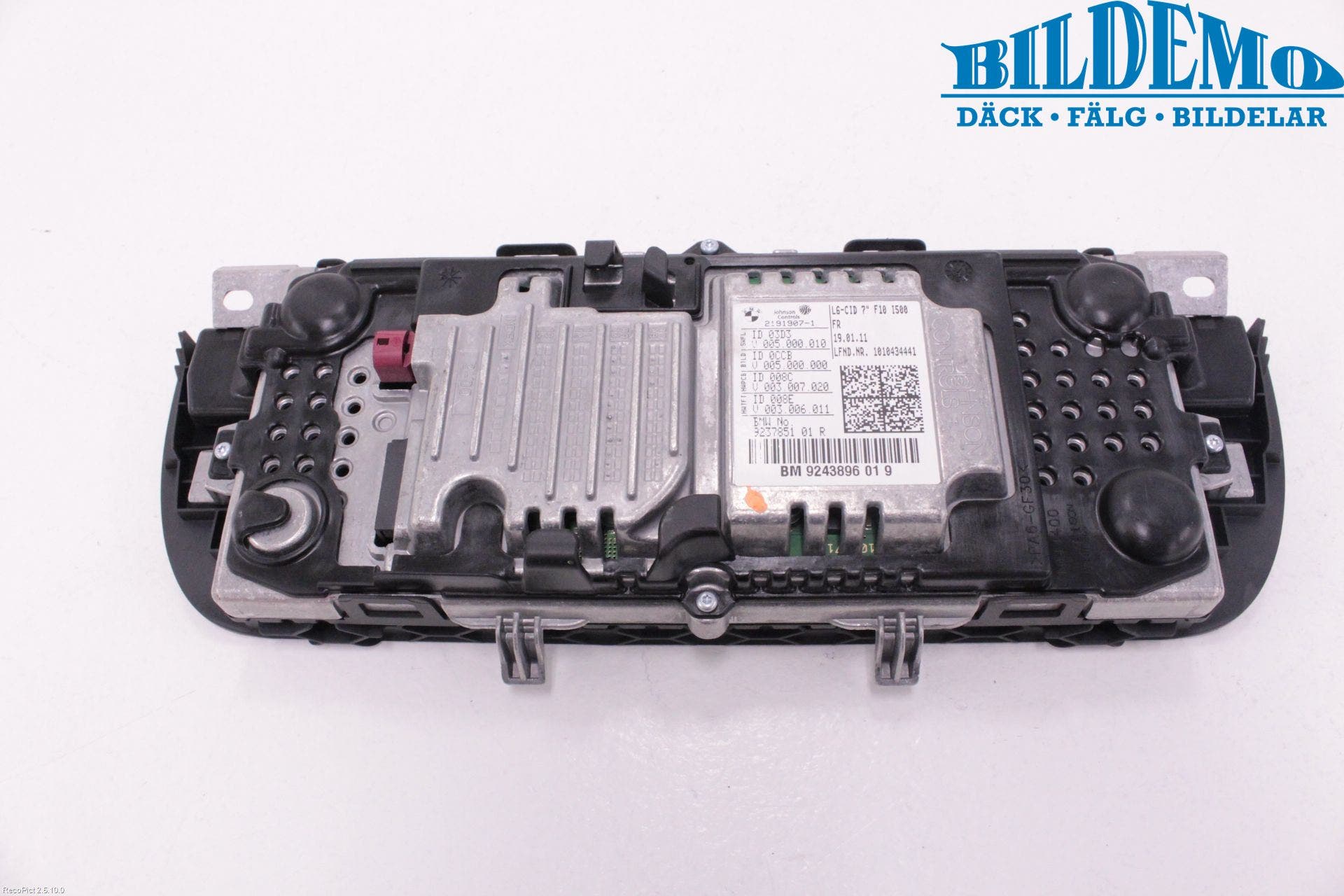 BMW 5 F10/F11/F18 09-17 Bildskärm