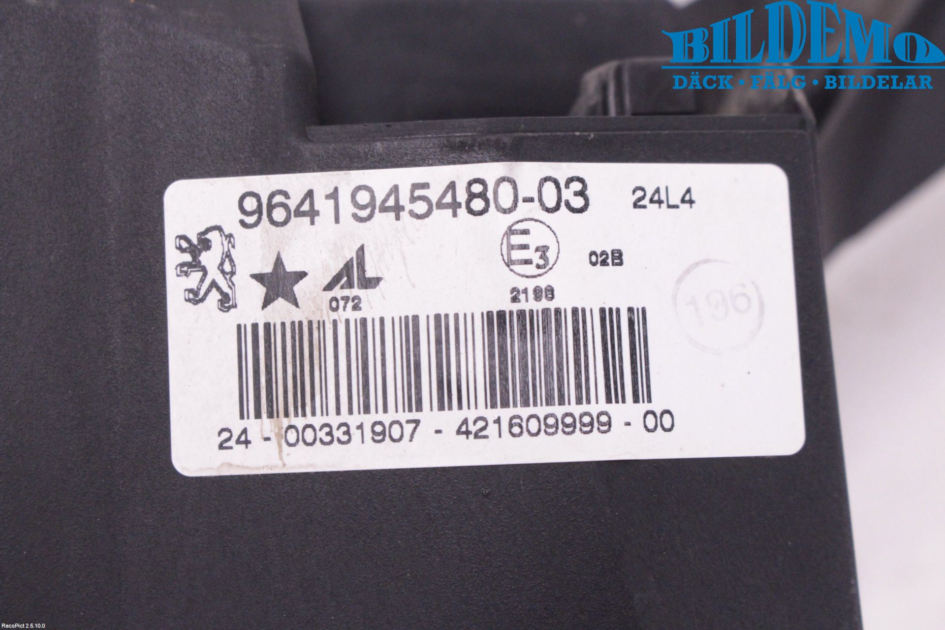 Peugeot 407 Dimljus-Varselljus Fram