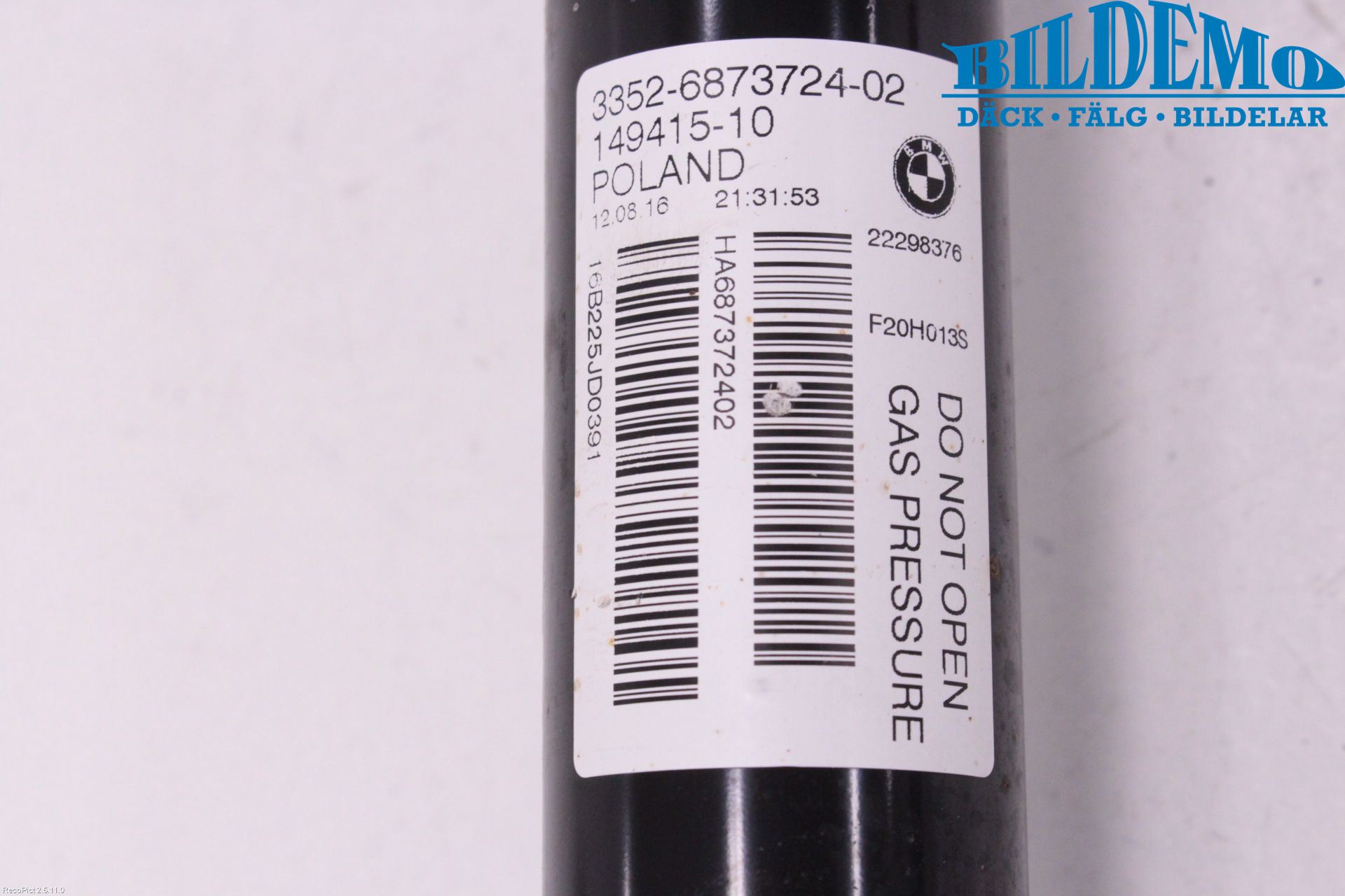 BMW 1 F20/F21 11-19 Stötdämpare Bak