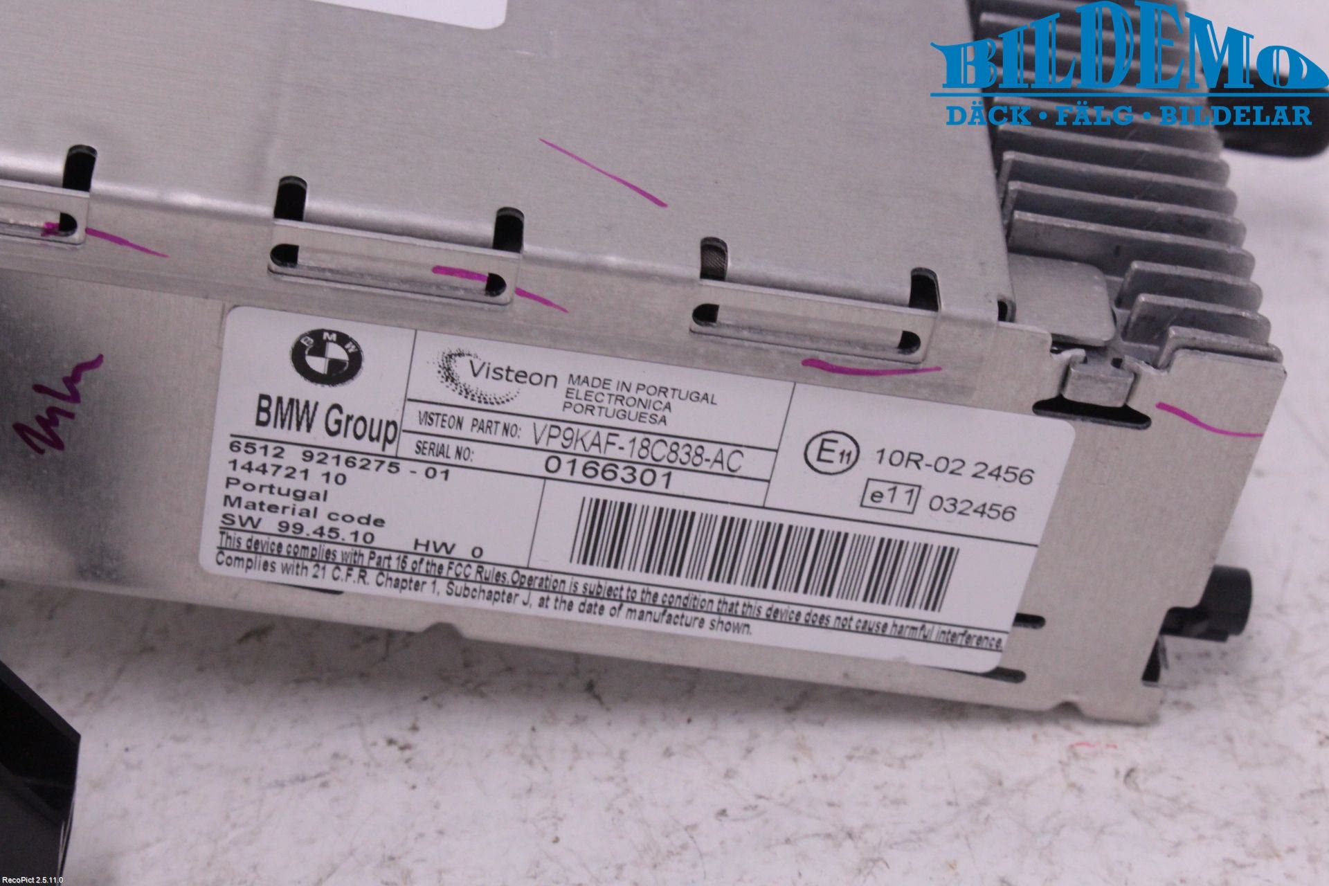 BMW 1 E87/81 5D/3D 03-11 Cd Radio - Multimediapanel