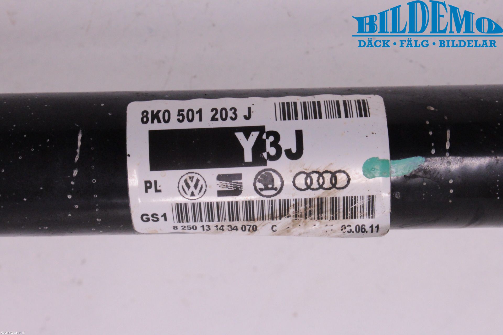 Audi A5 07-16 Drivaxel Bak Höger