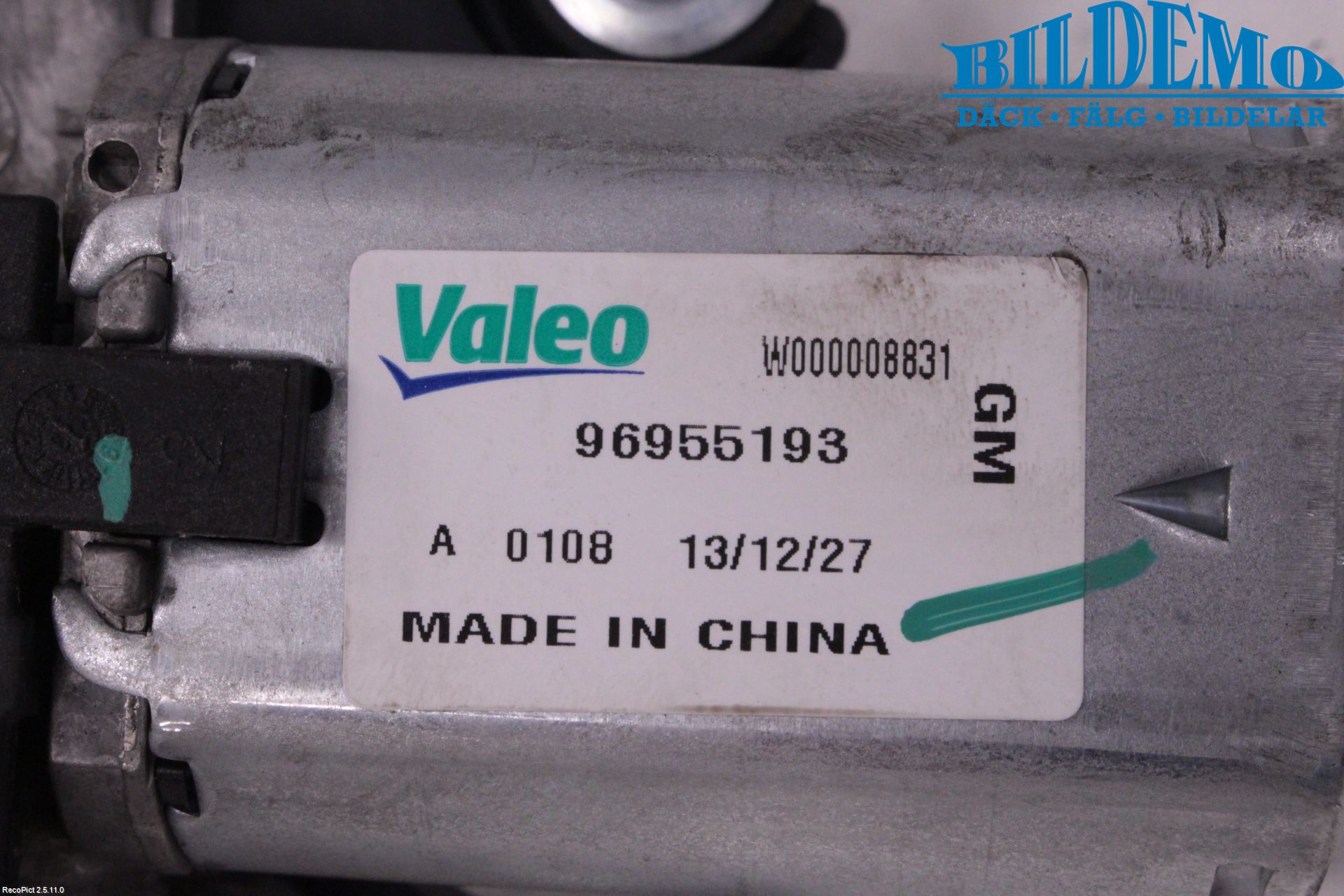 Opel MOKKA 13-20 Torkarmotor Baklucka