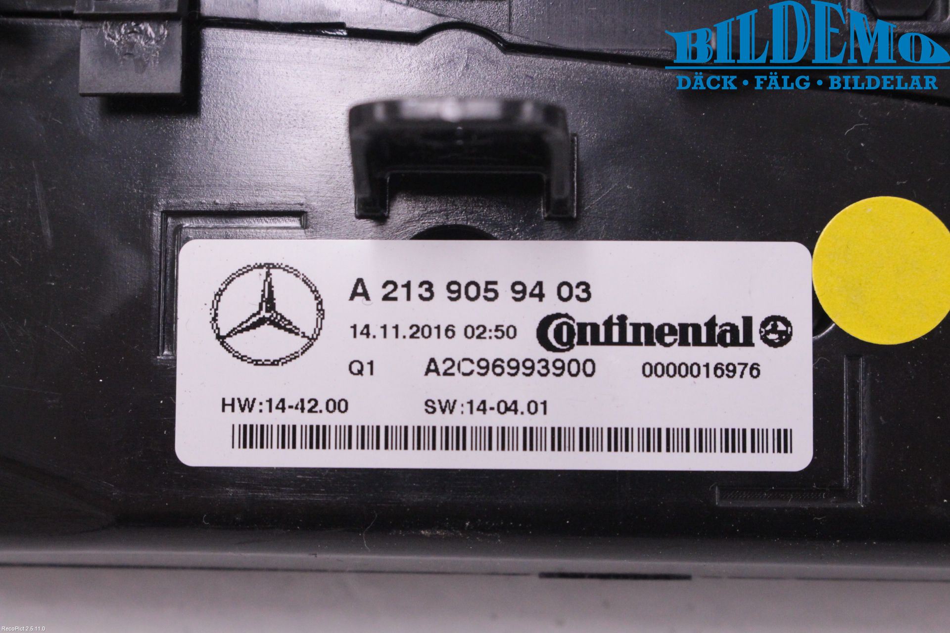 Mercedes-Benz MB E-KLASS (W213) 16-23 Ac Styrenhet Ac Manöveren