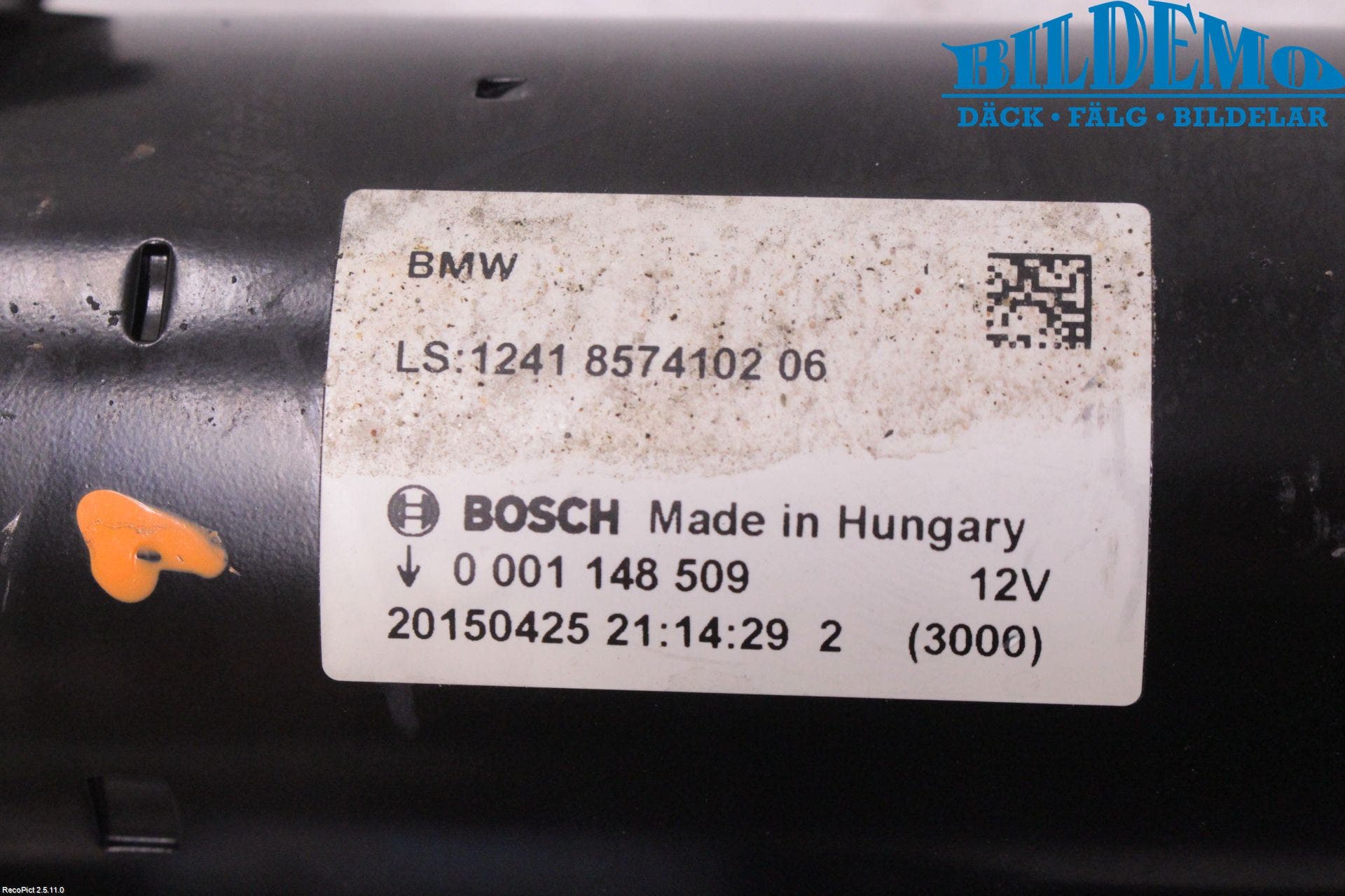 BMW 3 F30/F31/F80 12-19 Startmotor Diesel