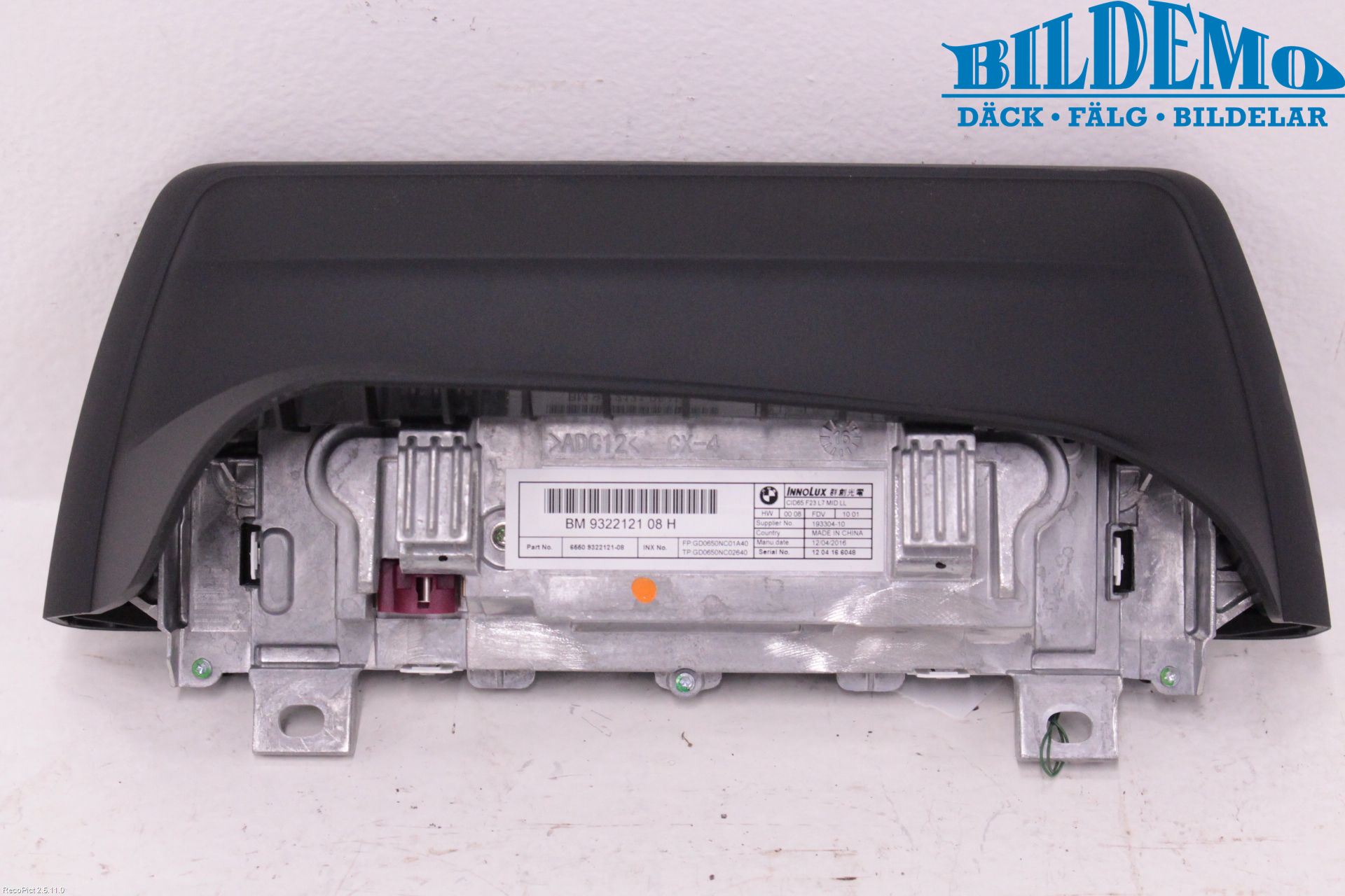 BMW 1 F20/F21 11-19 Bildskärm