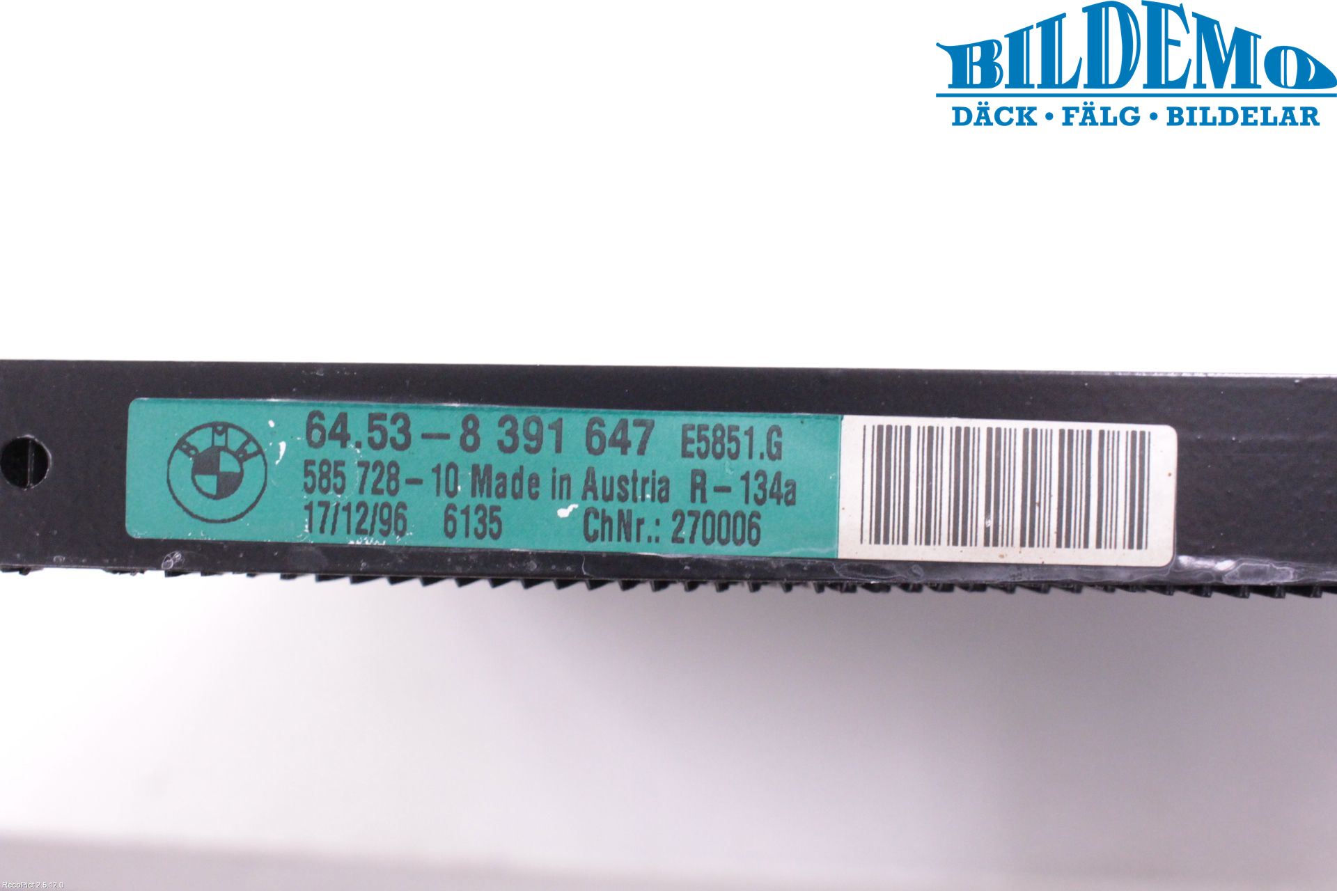 BMW 5 E39 95-04 Ac Kondensor-Kylare