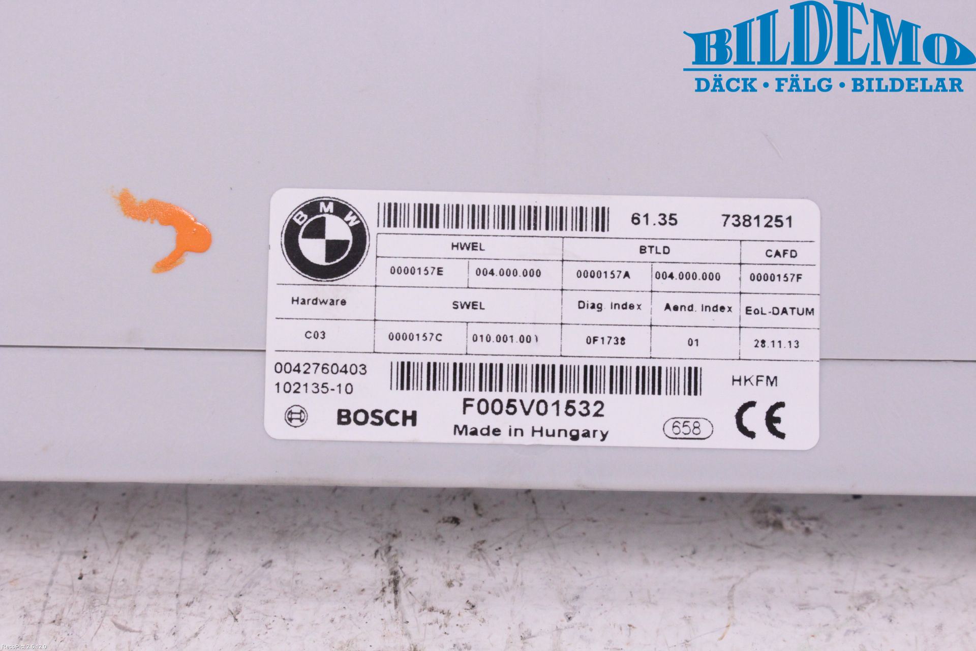 BMW 3 GT F34 13-19 Styrenhet Baklucka