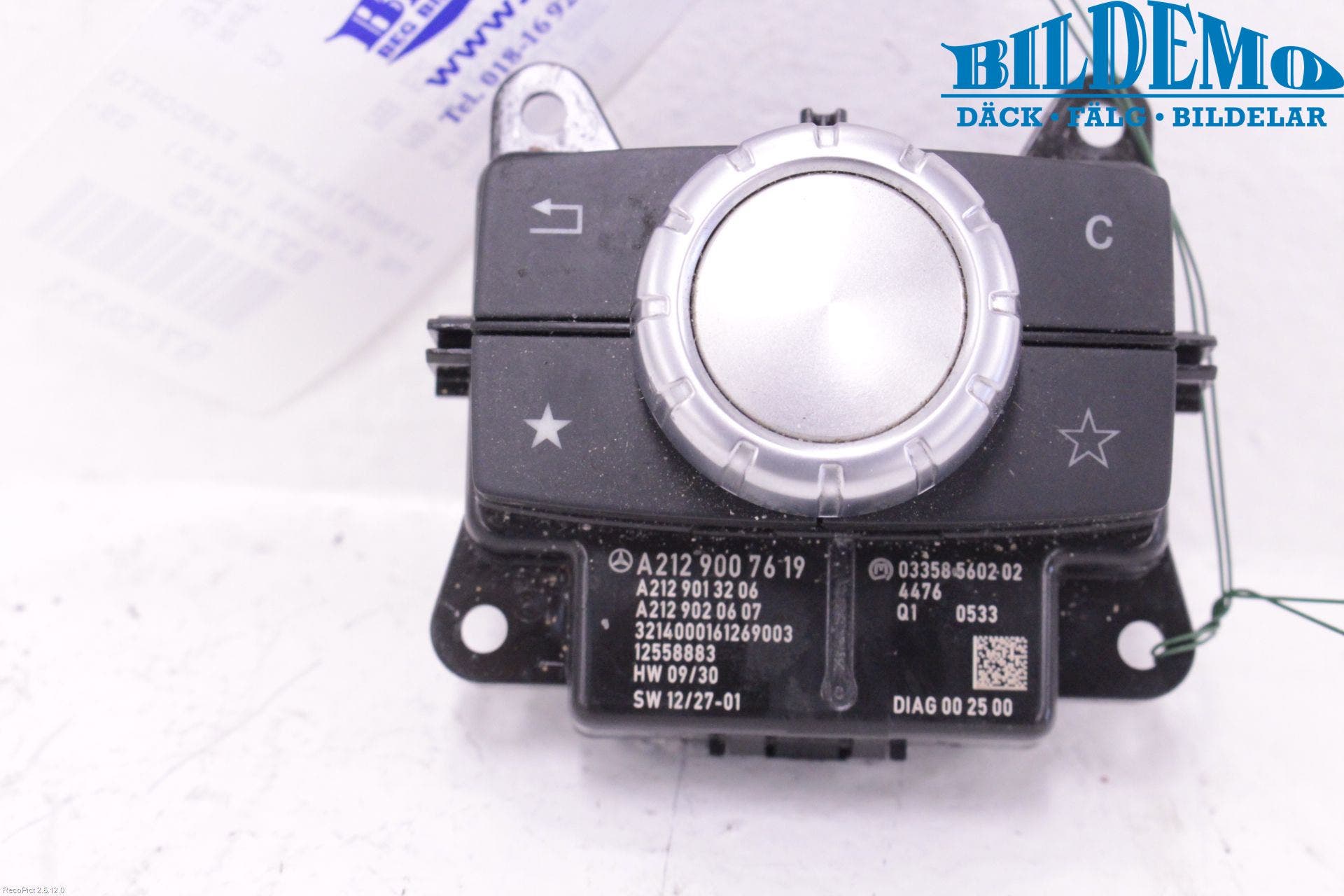 Mercedes-Benz MB E-KLASS (W212) 09-16 Strömställare Färddator