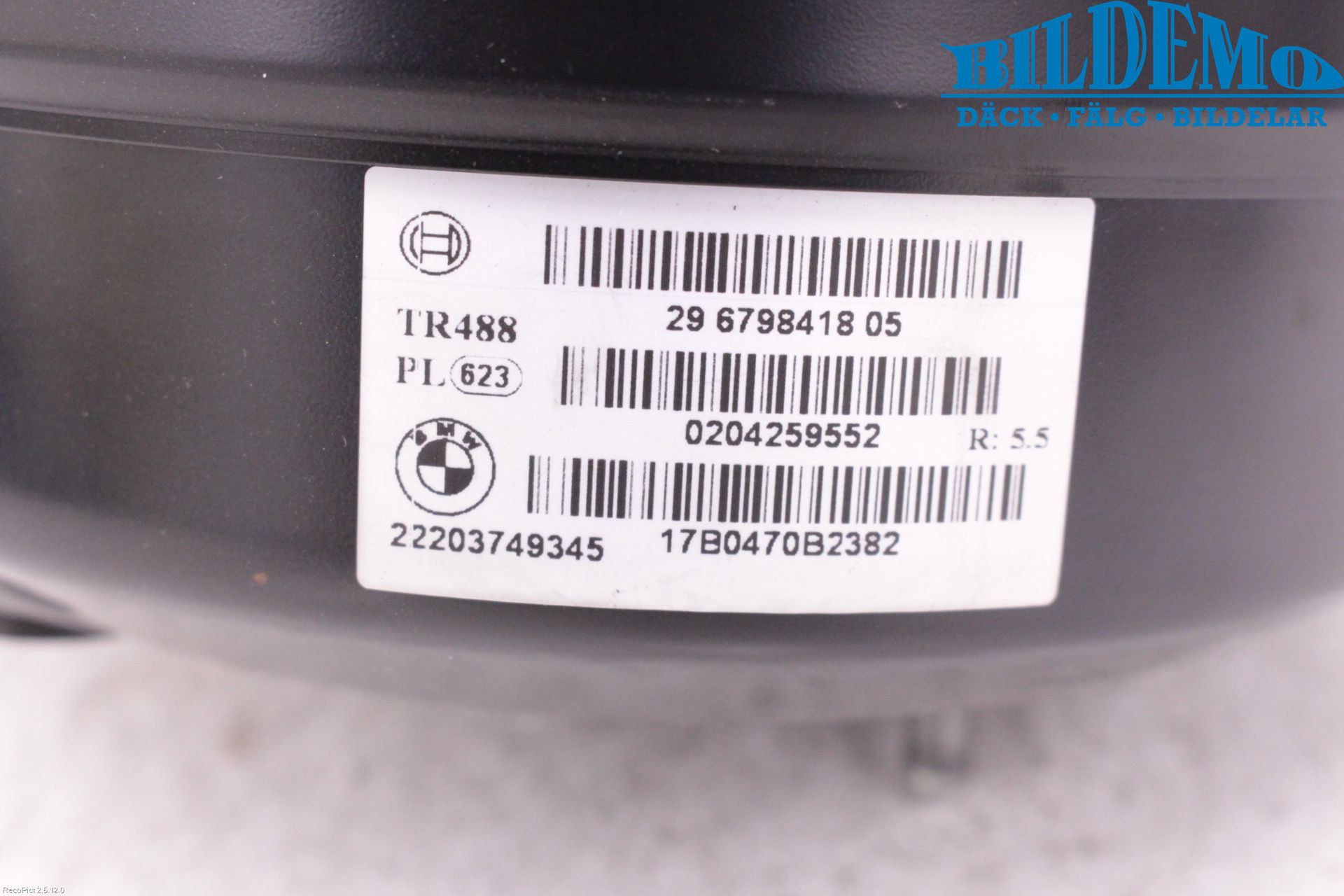 BMW 3 F30/F31/F80 12-19 Bromsservo