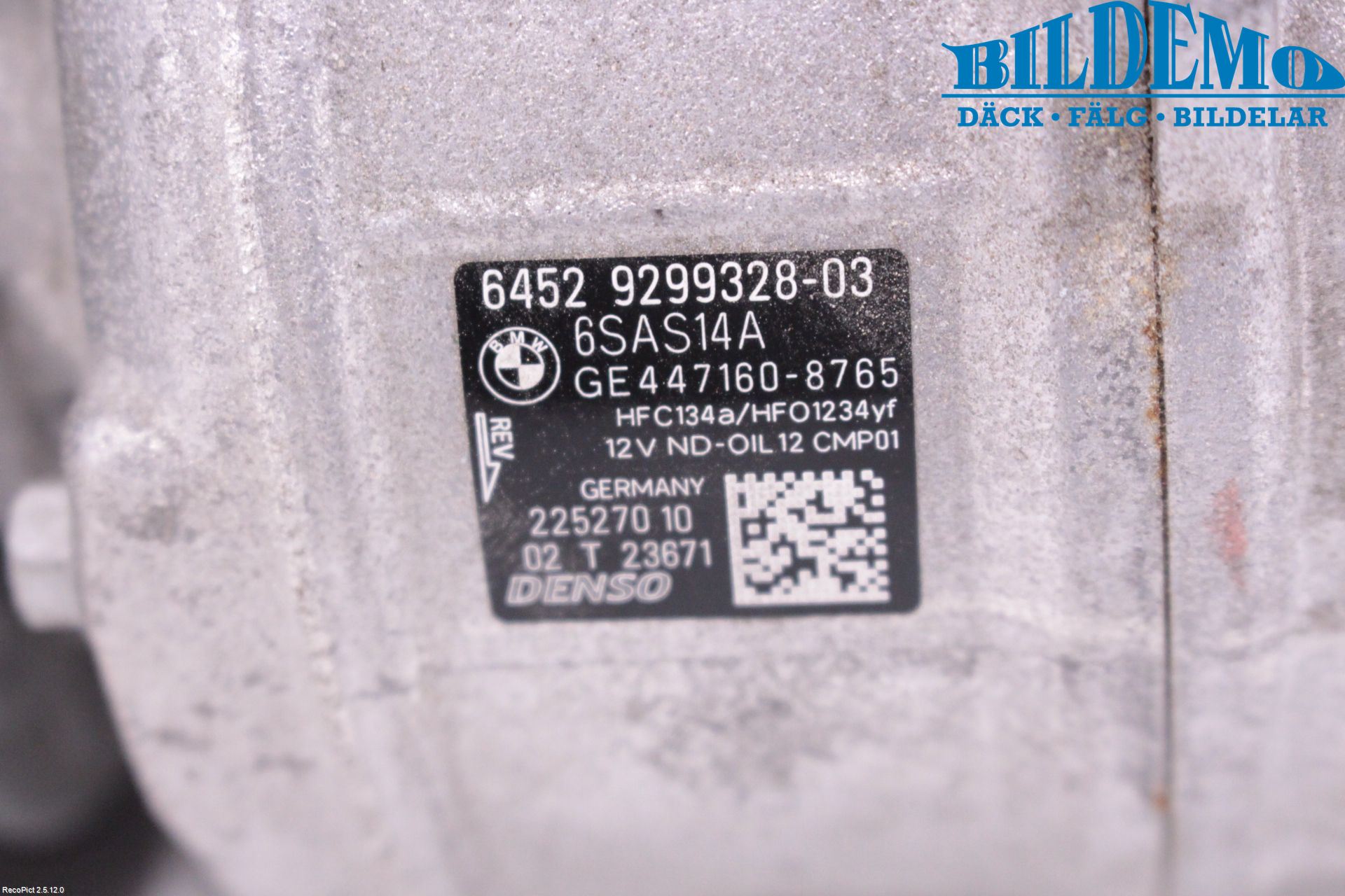 BMW 3 F30/F31/F80 12-19 Ac Kompressor