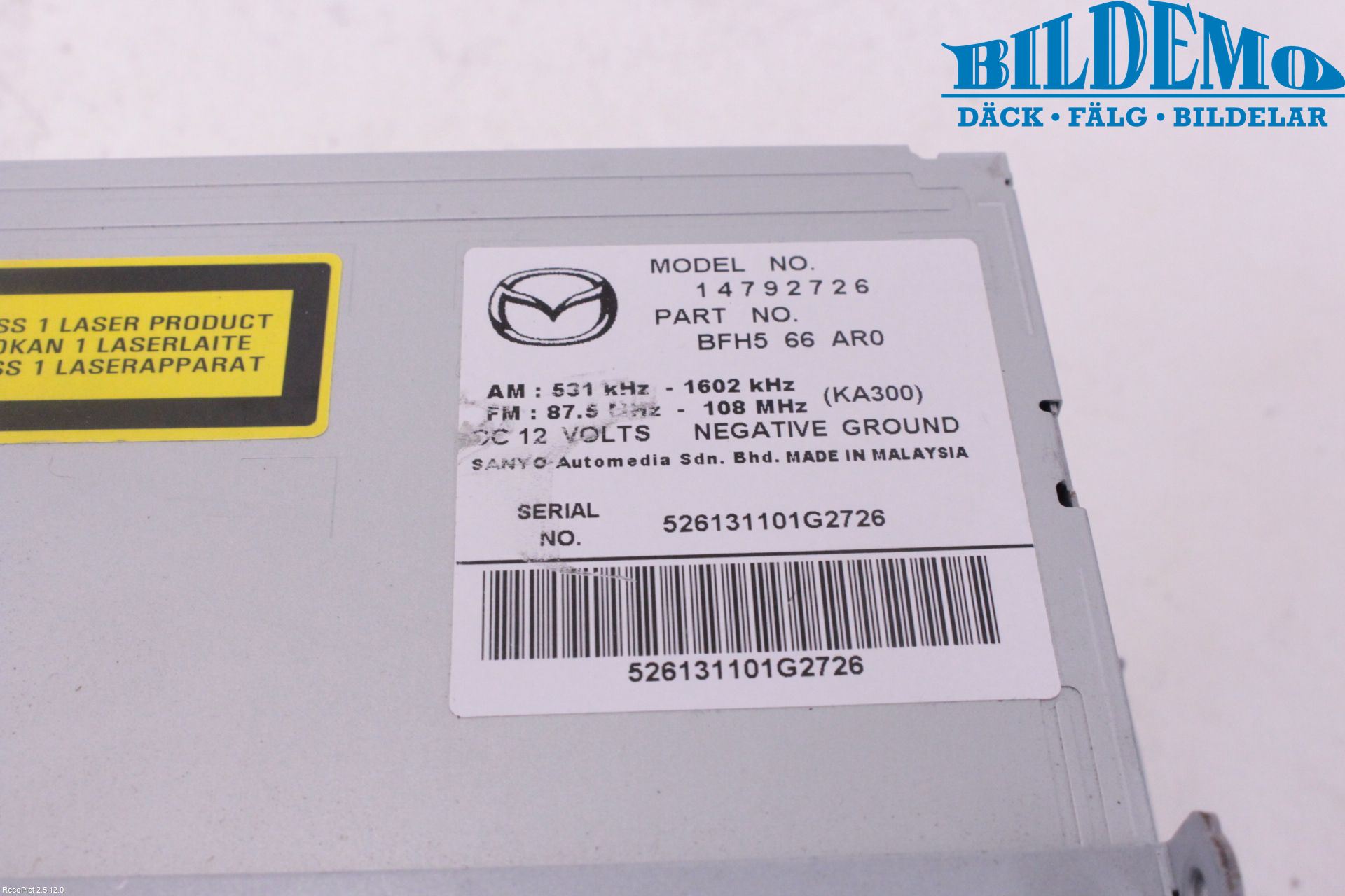 Mazda 3 II 09-13 Cd Radio - Multimediapanel