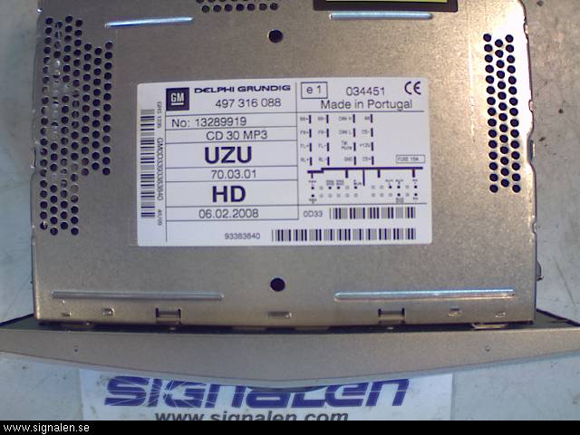 Opel CORSA D 07-14 Radio