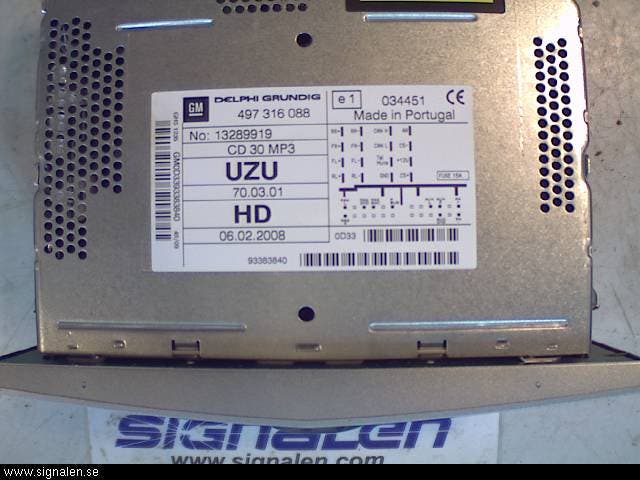 Opel CORSA D 07-14 Radio