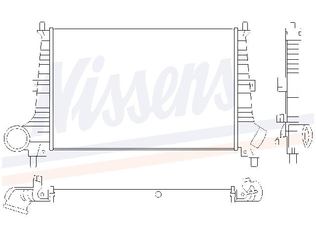 Saab 9-5     06-10 Laddluft-Intercooler Kyl