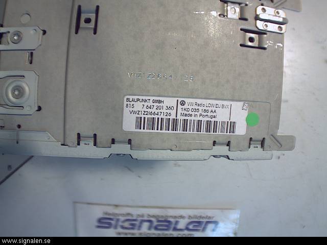 Volkswagen VW GOLF VI 09-13 Radio