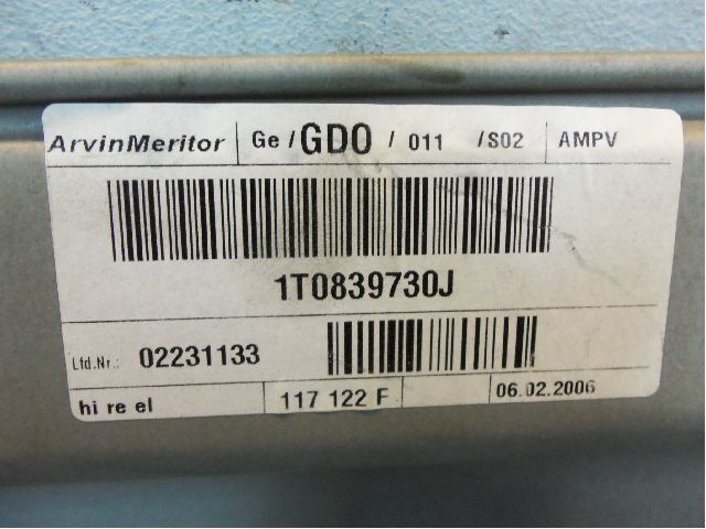 Volkswagen VW TOURAN 03-10 Fönsterhissmekanism