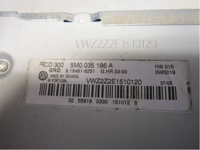 Volkswagen VW GOLF PLUS/CROSS GOLF 04-14 Radio