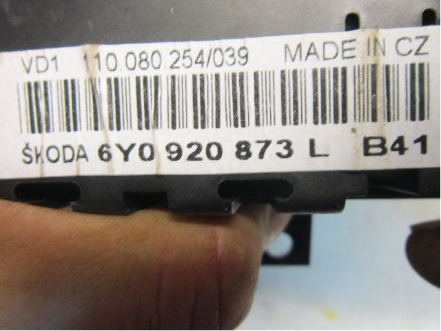 Skoda FABIA 99-07 Instrument Komb