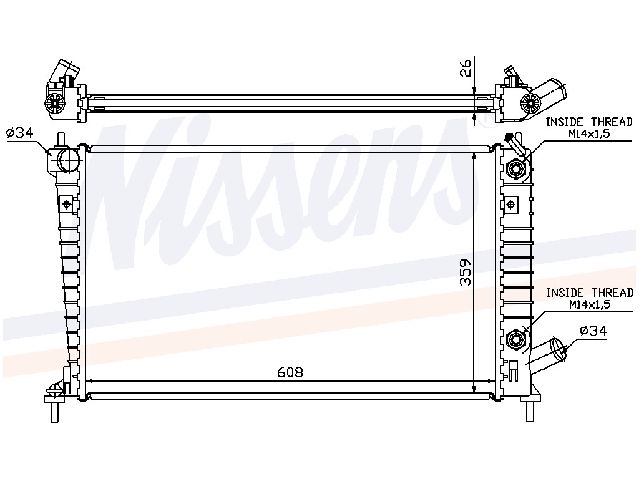 Saab 9-5     06-10 Kylare Aut