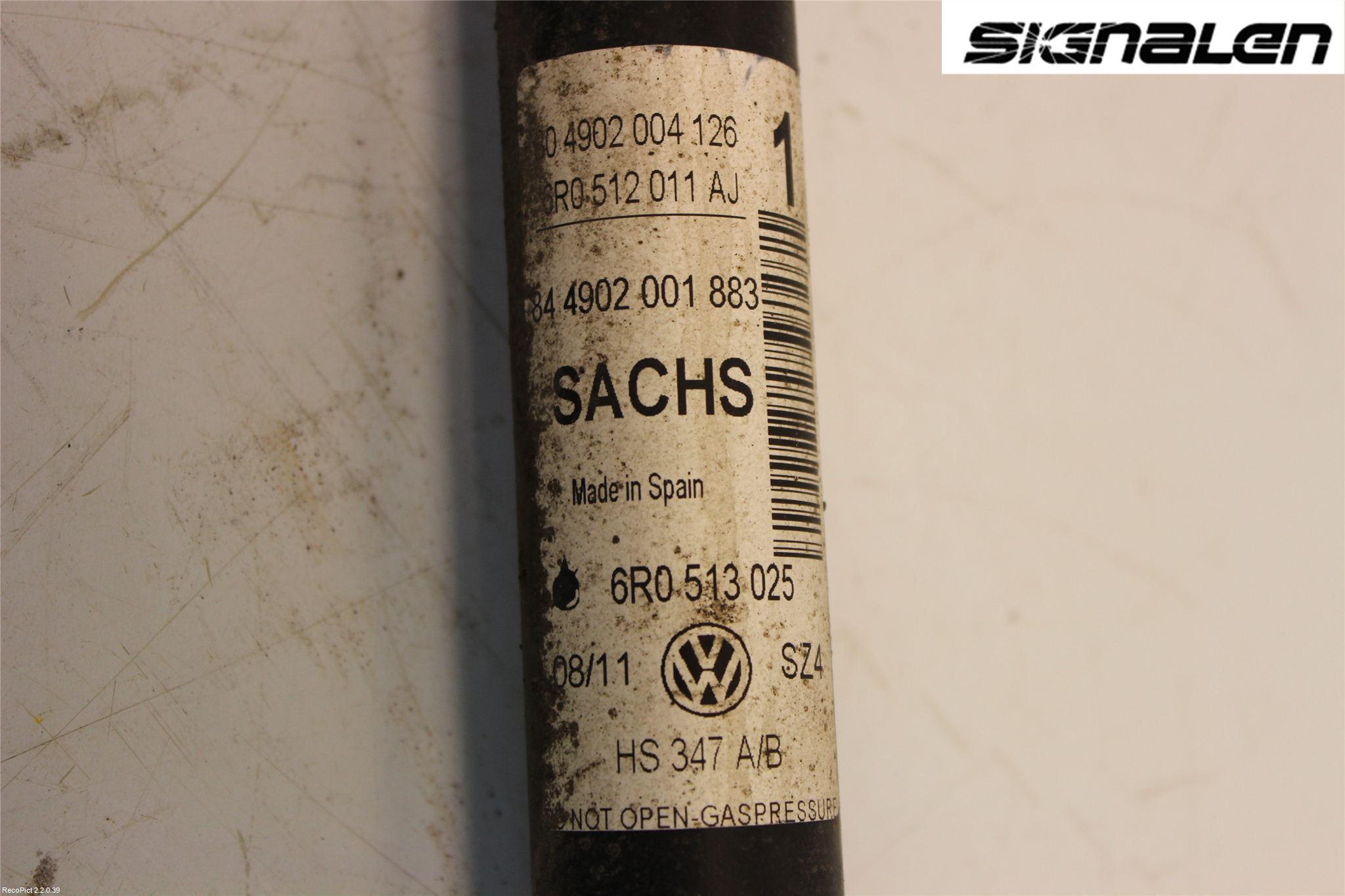 Volkswagen VW POLO 10-17 Stötdämpare Bak