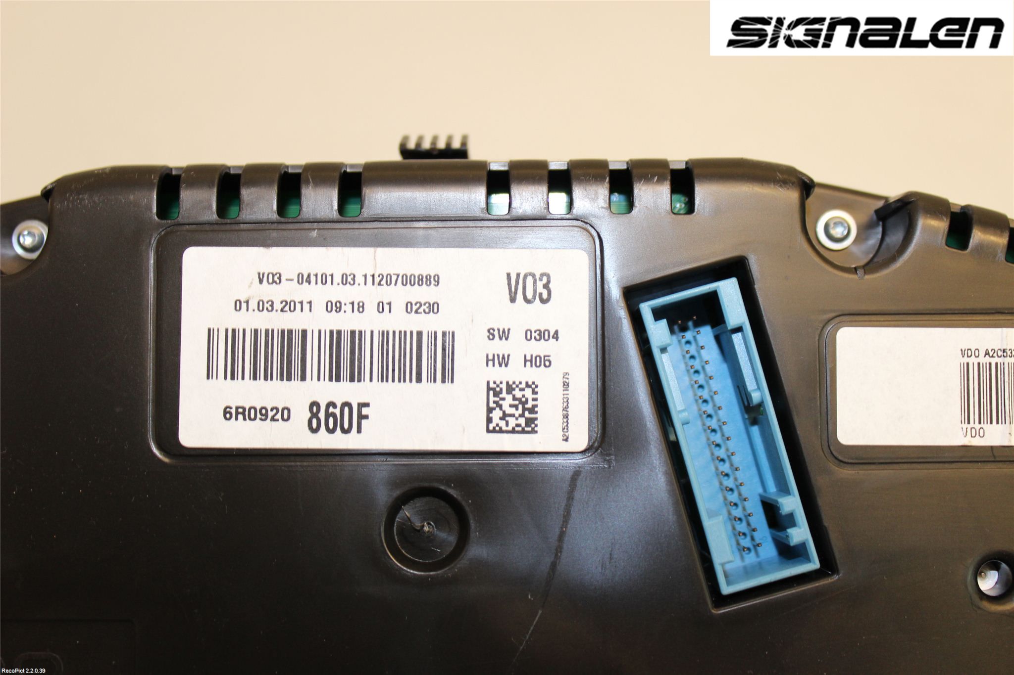 Volkswagen VW POLO 10-17 Instrument Komb