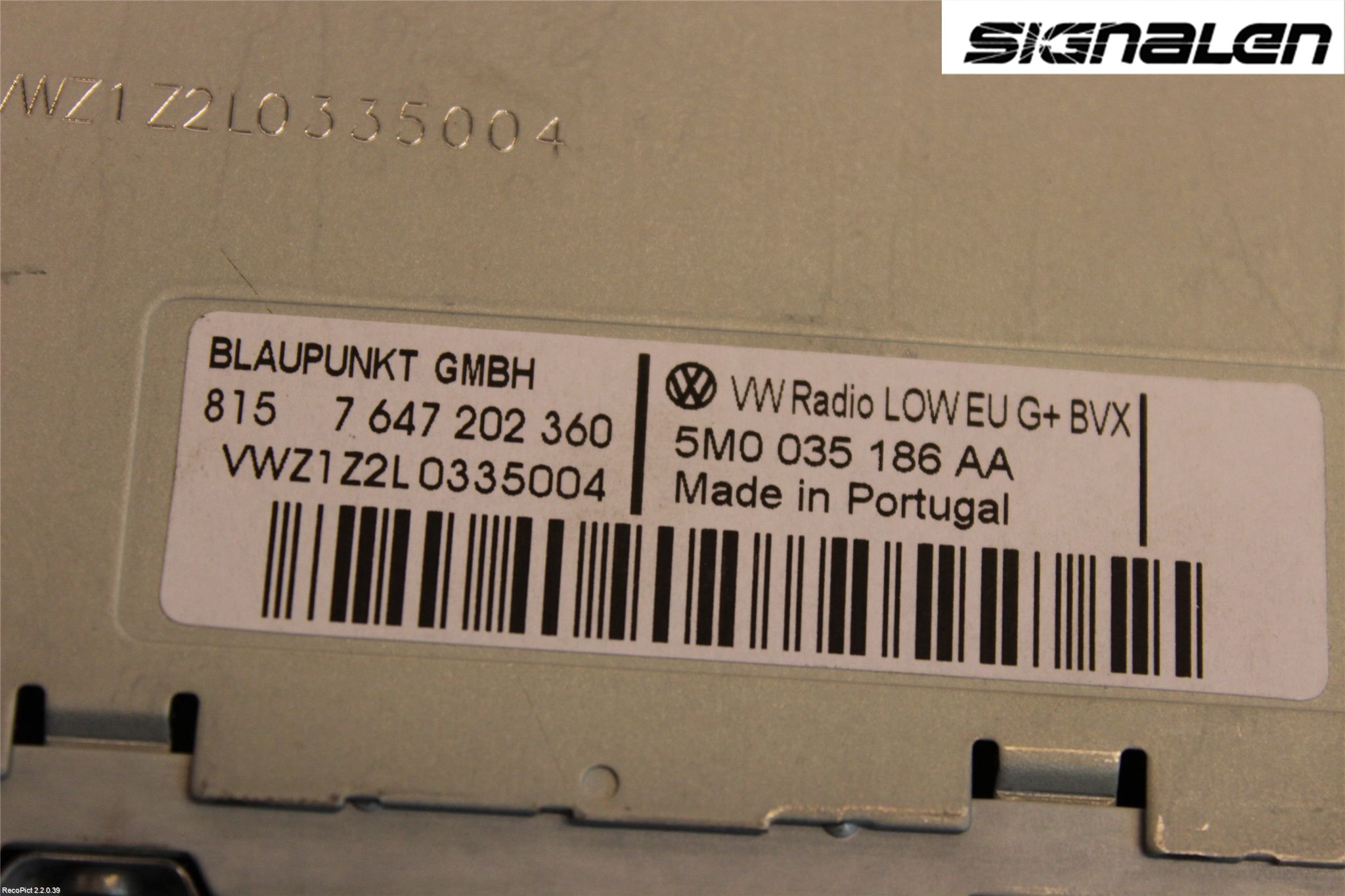 Volkswagen VW POLO 10-17 Radio