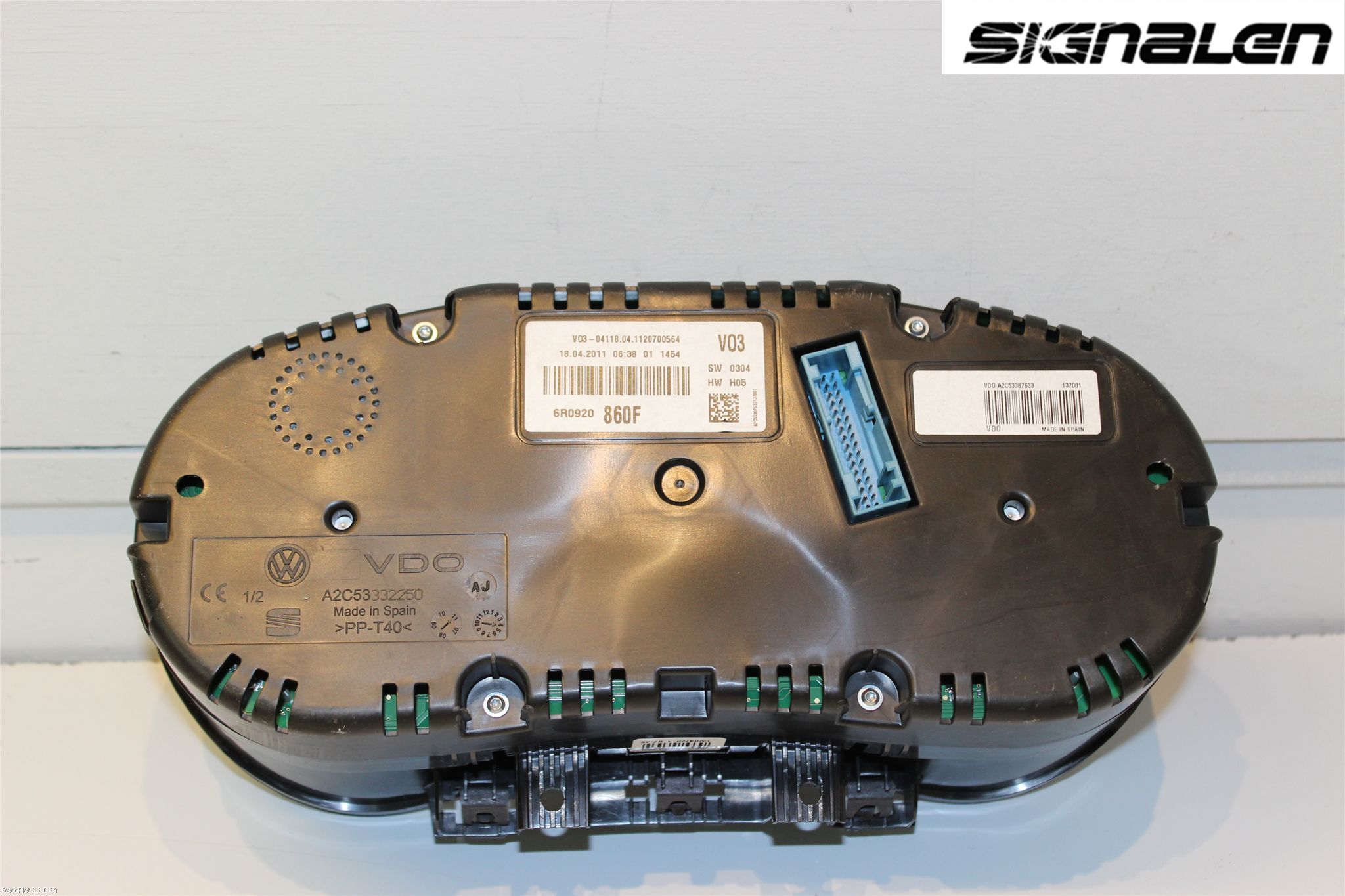 Volkswagen VW POLO 10-17 Instrument Komb