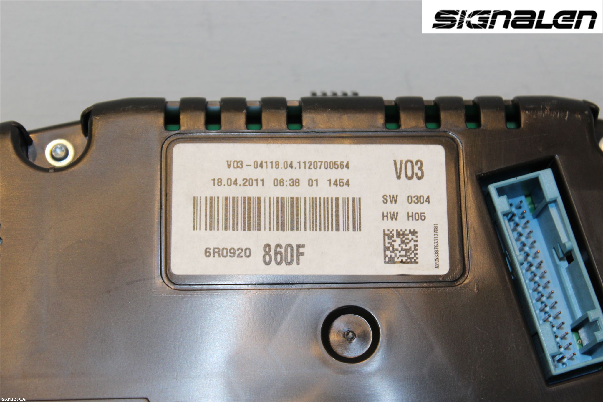 Volkswagen VW POLO 10-17 Instrument Komb