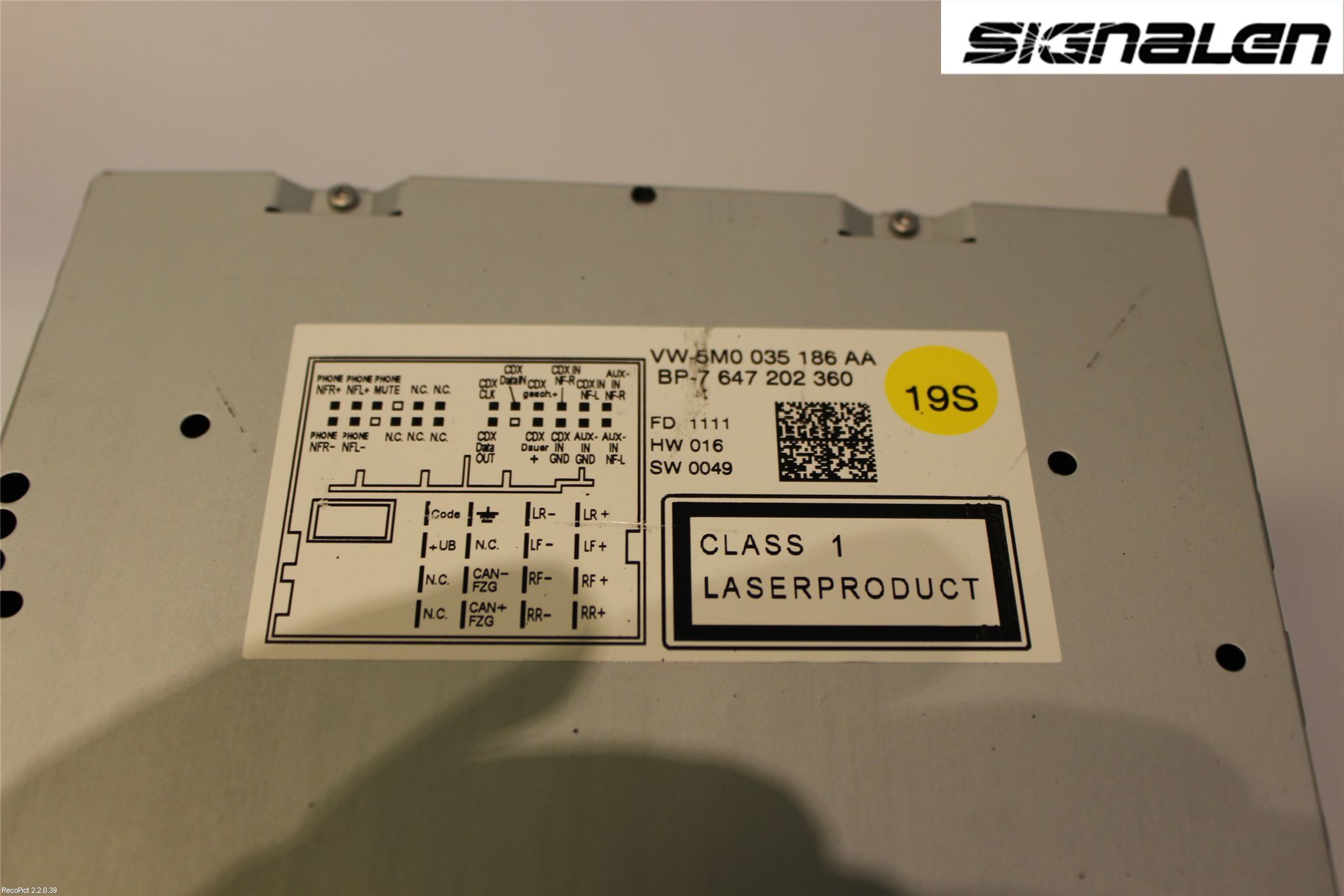 Volkswagen VW POLO 10-17 Cd Radio - Multimediapanel