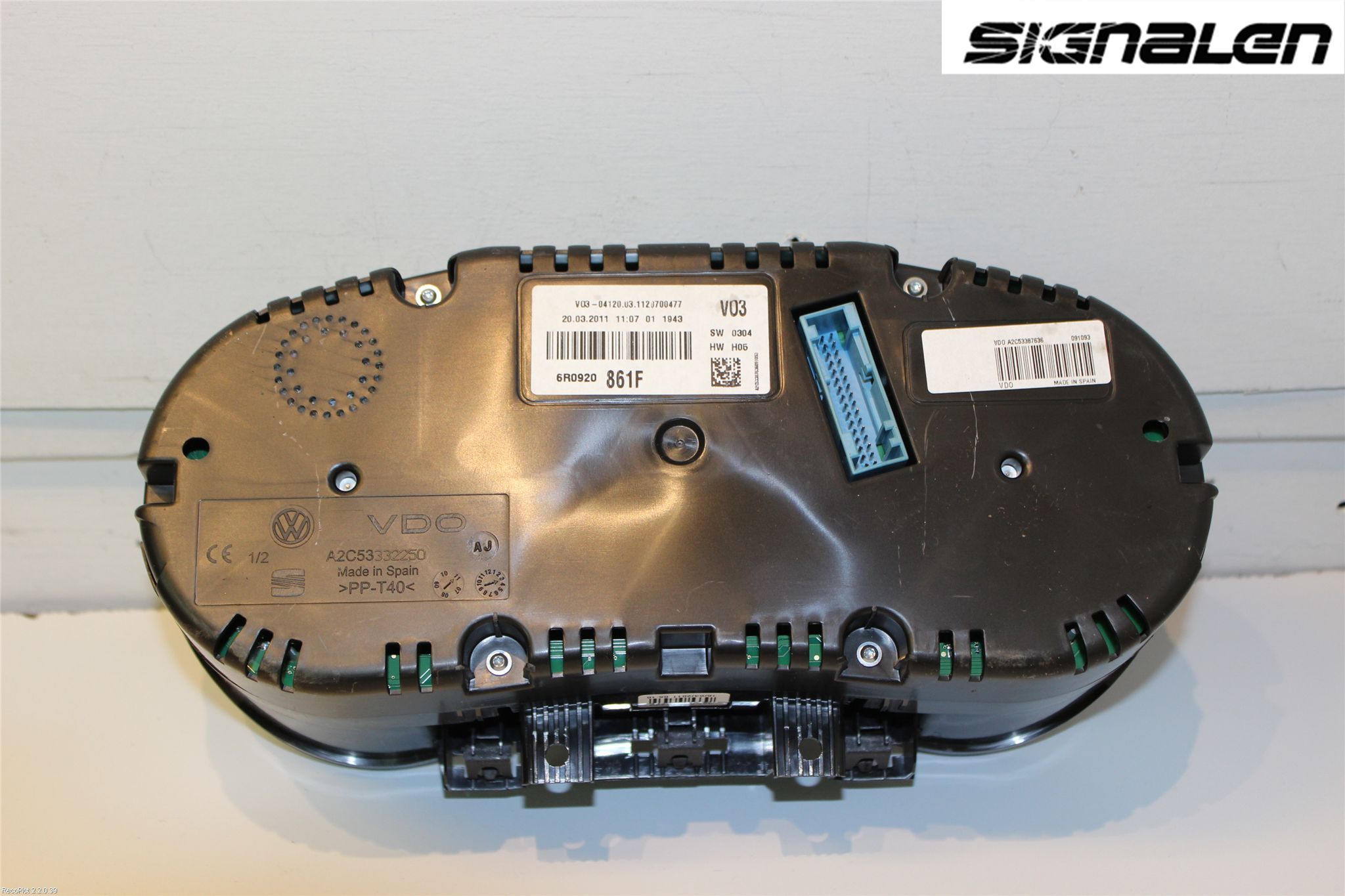 Volkswagen VW POLO 10-17 Instrument Komb