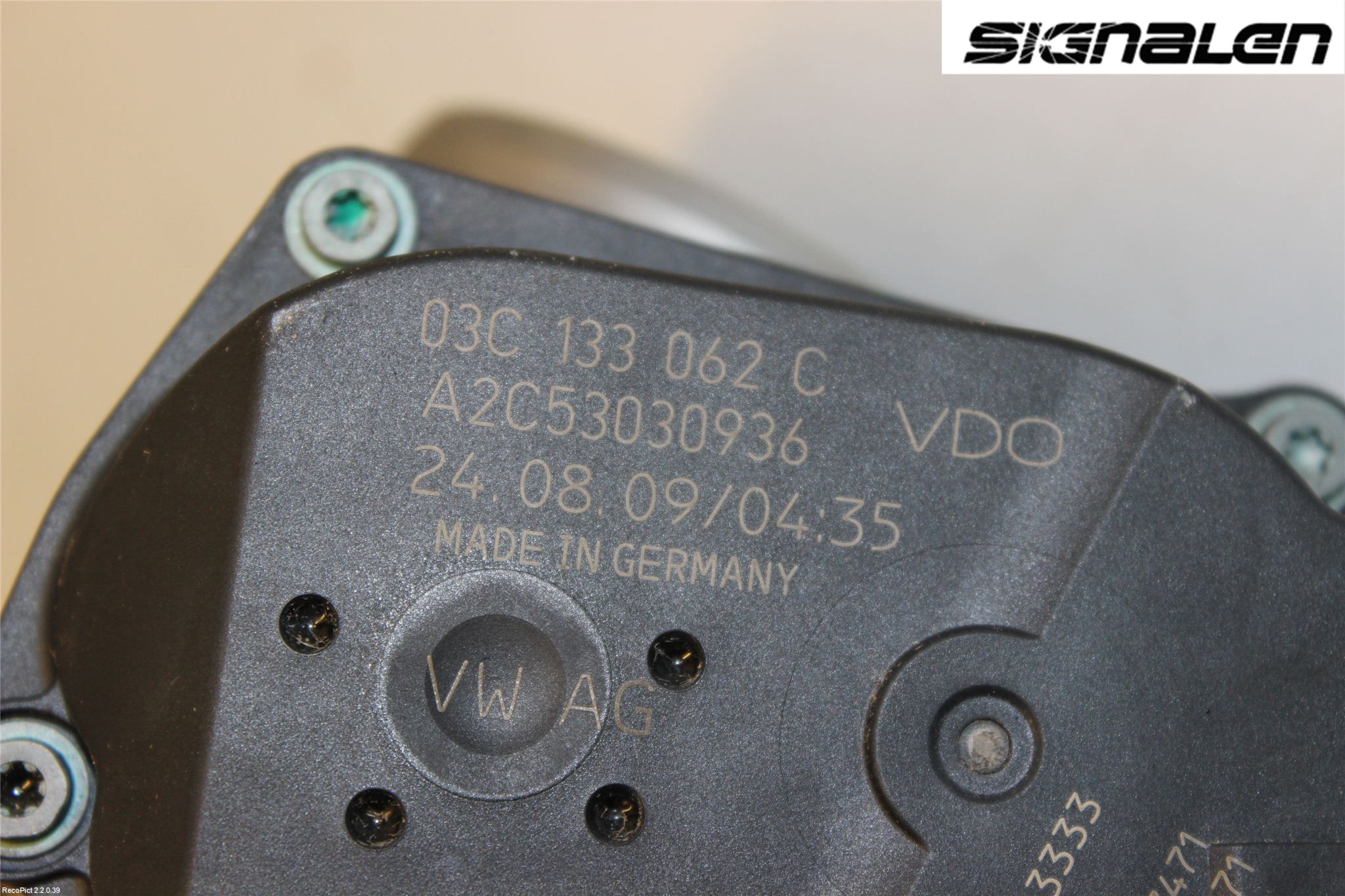 Skoda FABIA 07-14 Injspjällhus