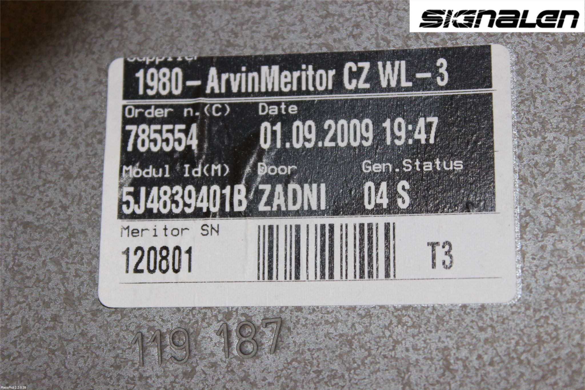 Skoda FABIA 07-14 Fönsterhissmekanism