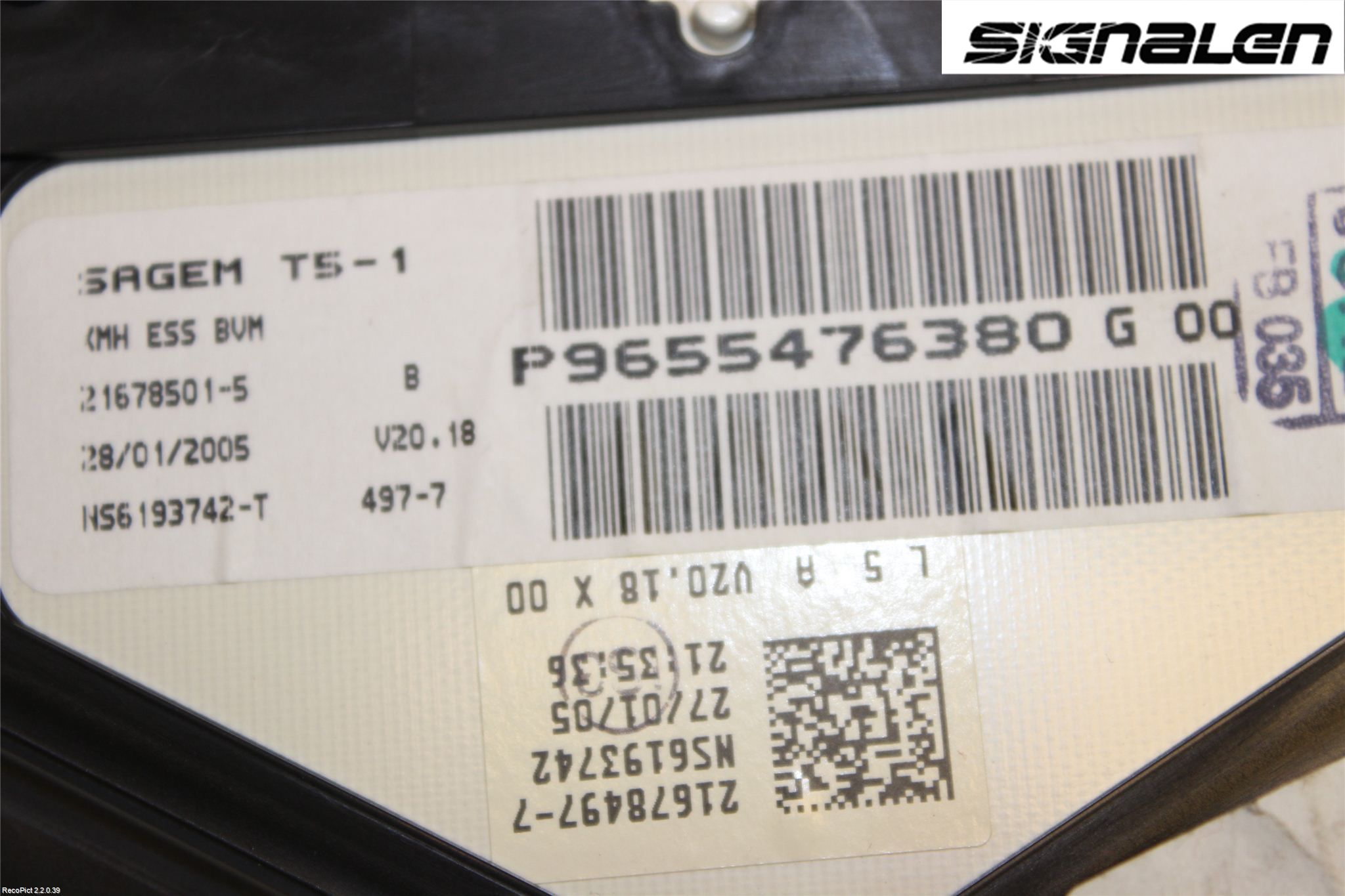 Peugeot 307     01-05 Instrument Komb