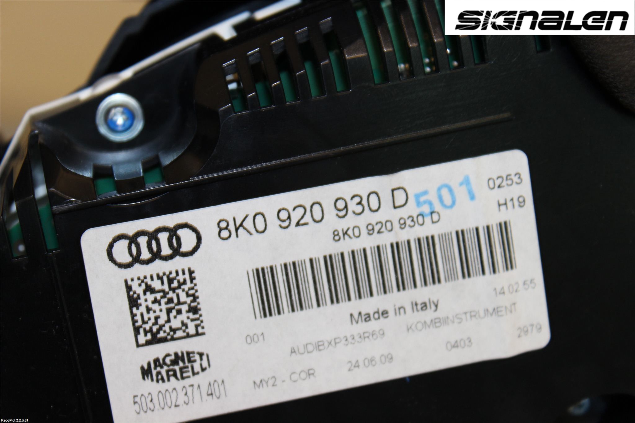 Audi A4/S4 08-11 Instrument Komb