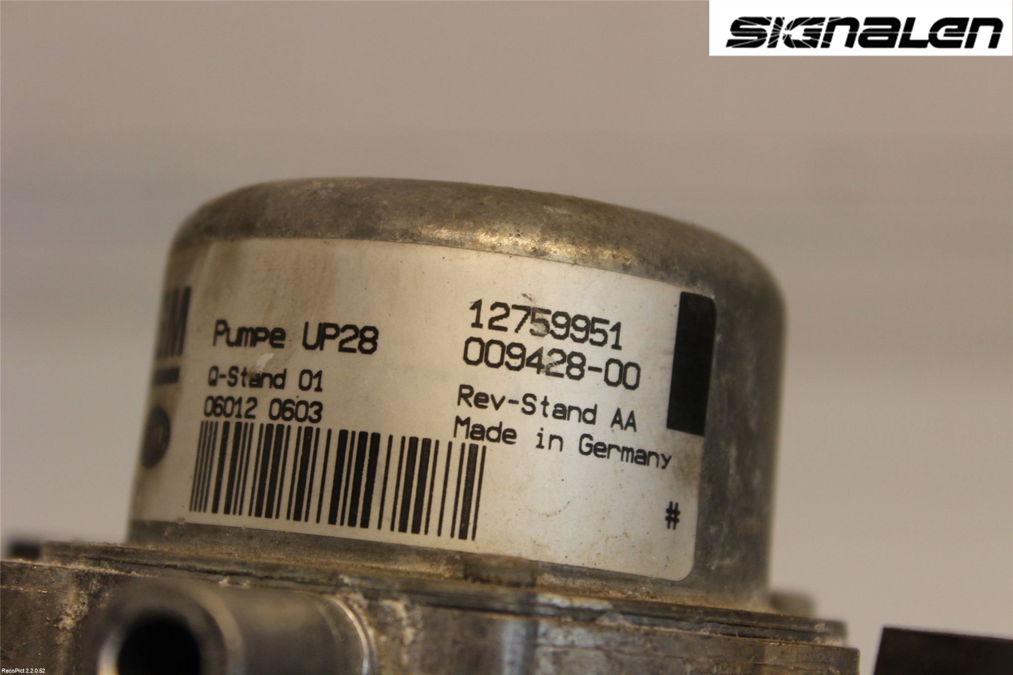 Saab 9-3 VER 2 Vakuumpump