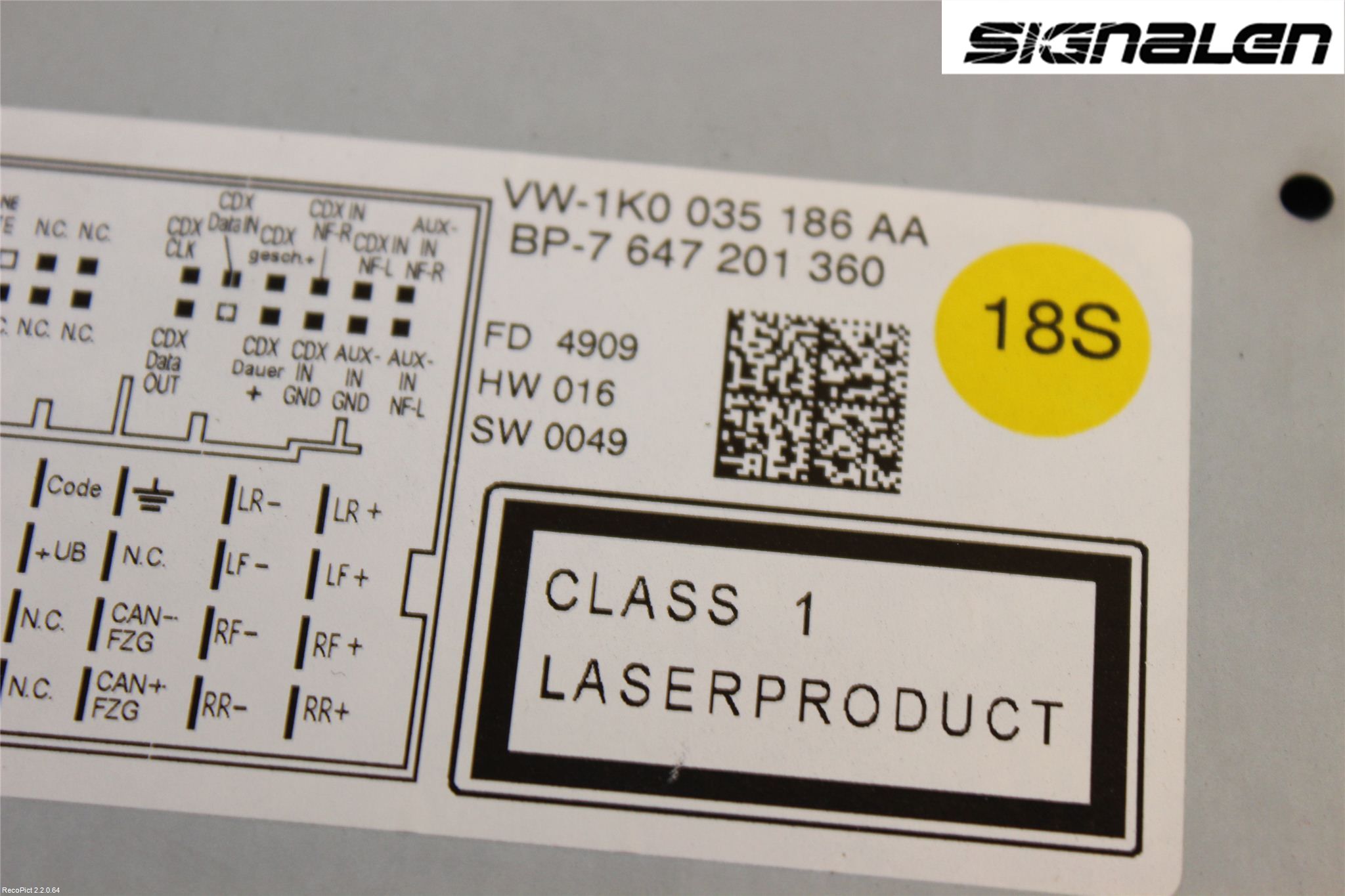 Volkswagen VW PASSAT 05-11 Radio