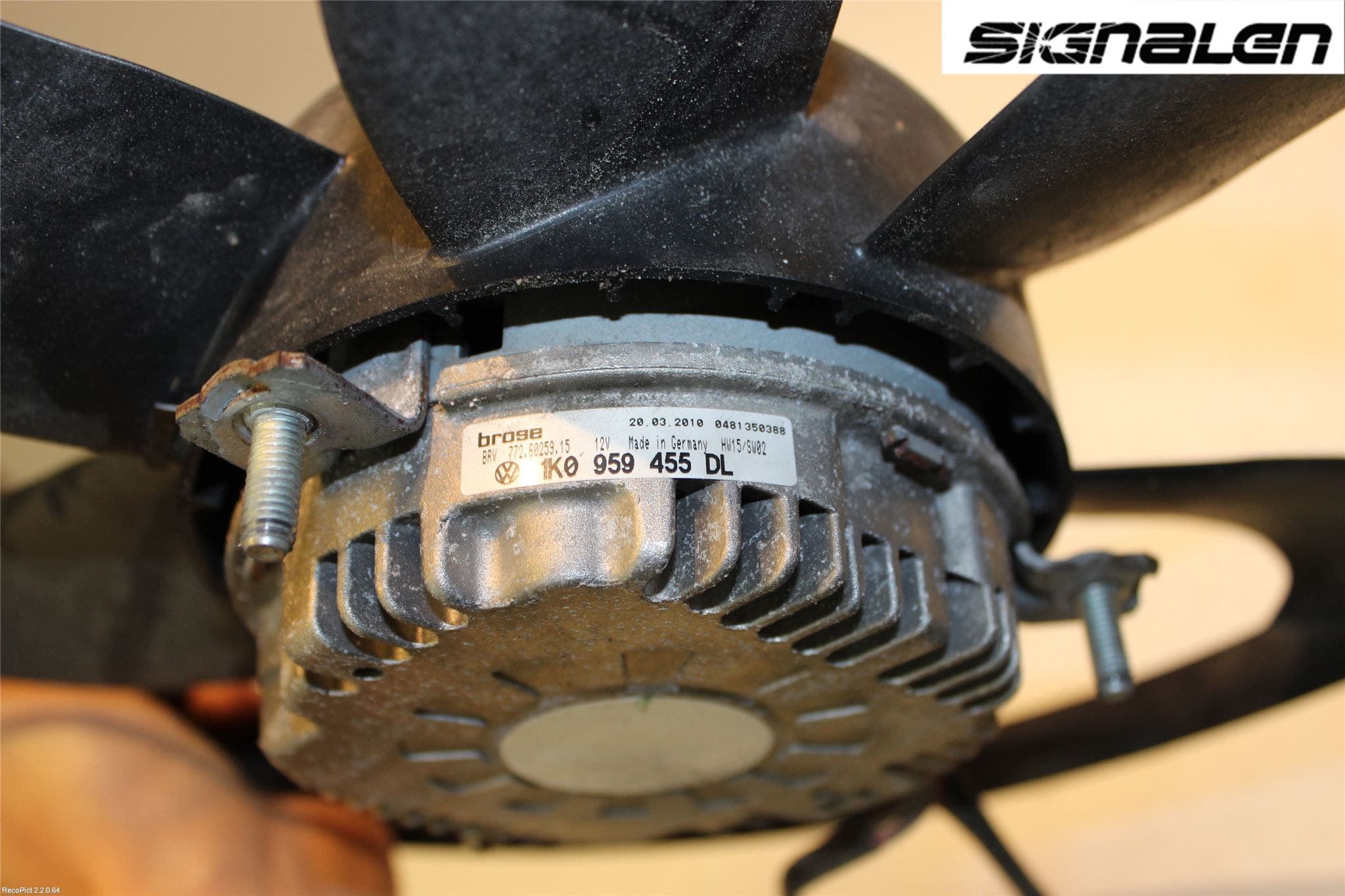 Volkswagen VW PASSAT 05-11 Kylfläkt El