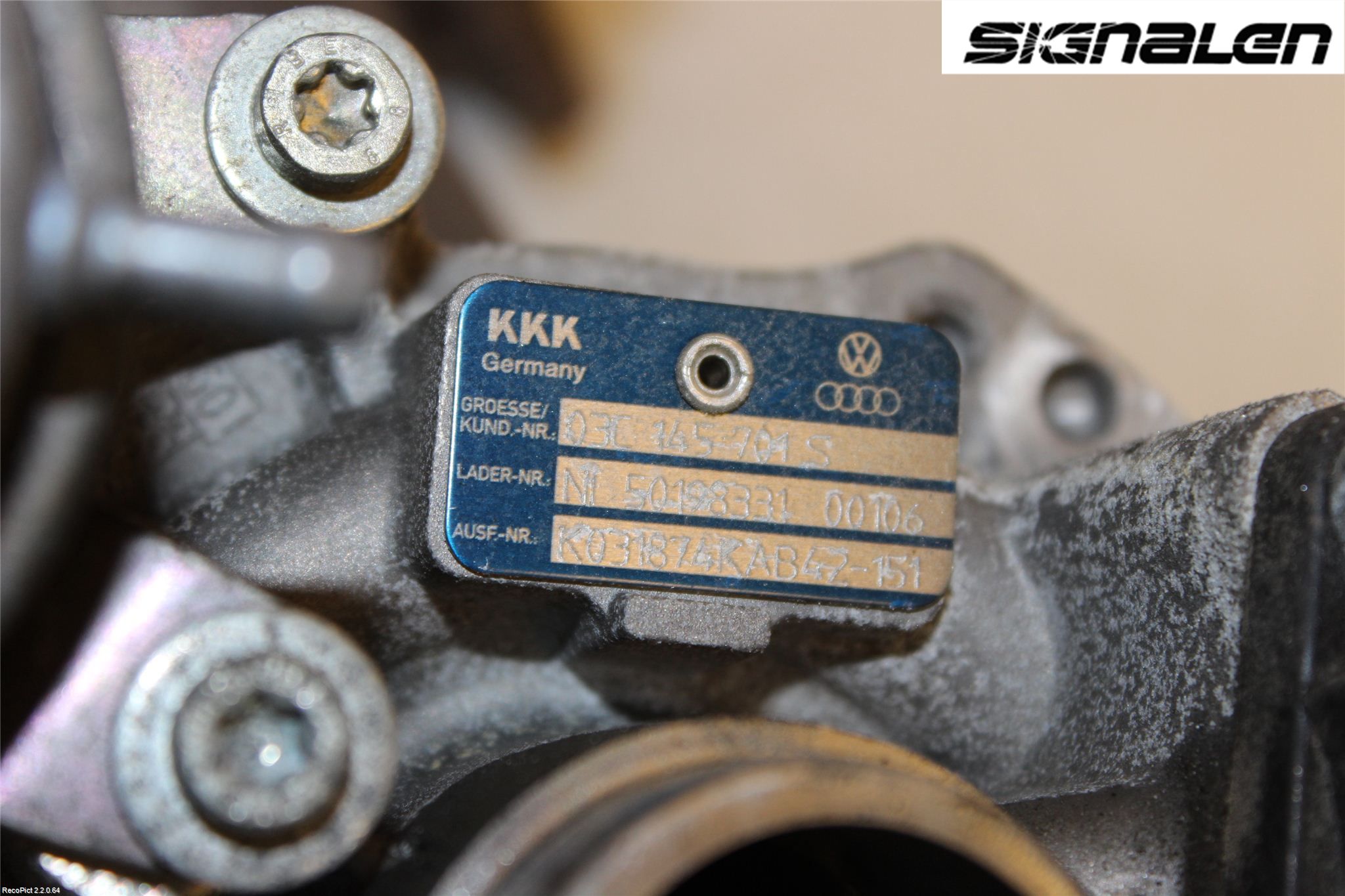 Volkswagen VW PASSAT 11-14 Turboaggregat