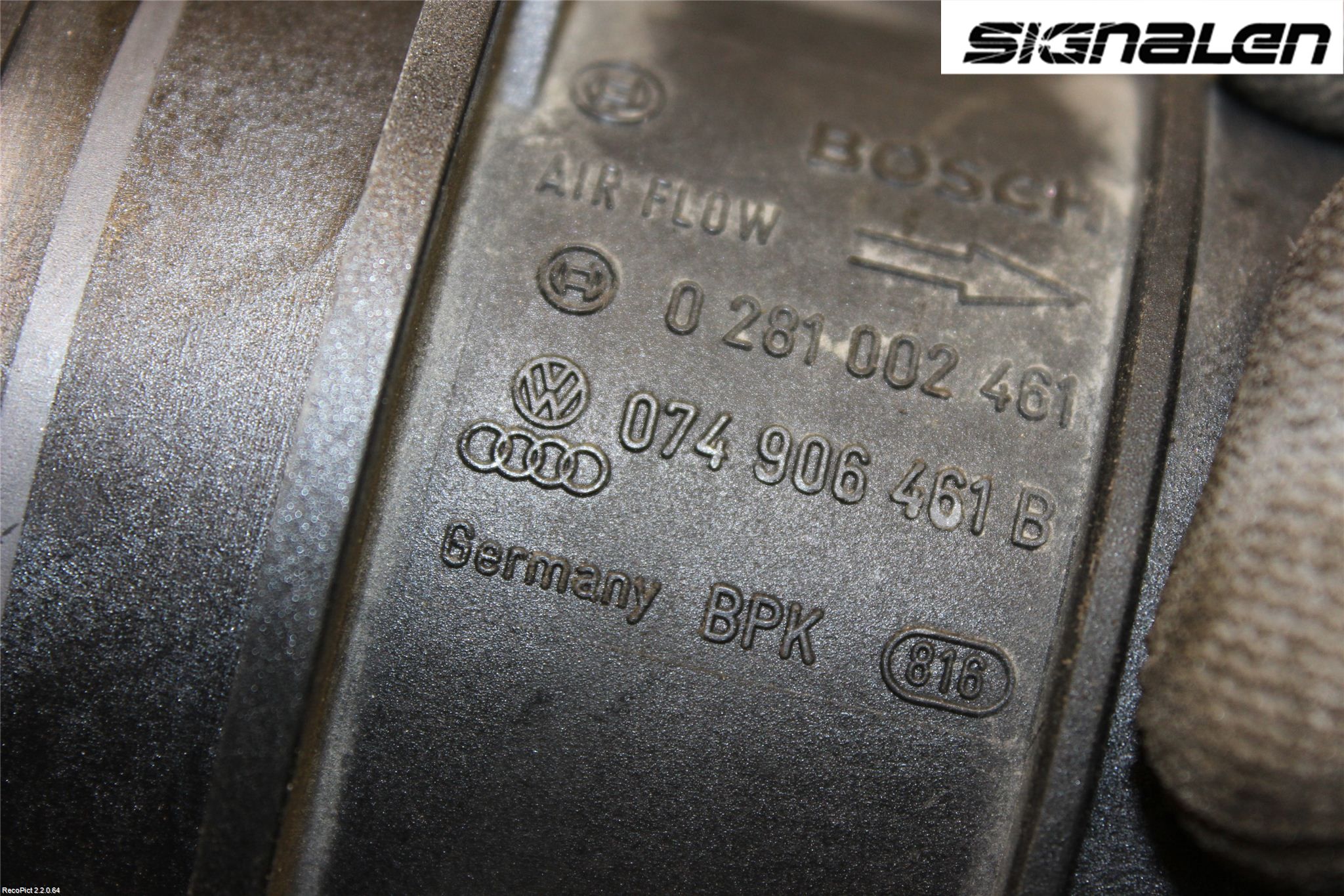 Volkswagen VW PASSAT 05-11 Injluftmassamätare