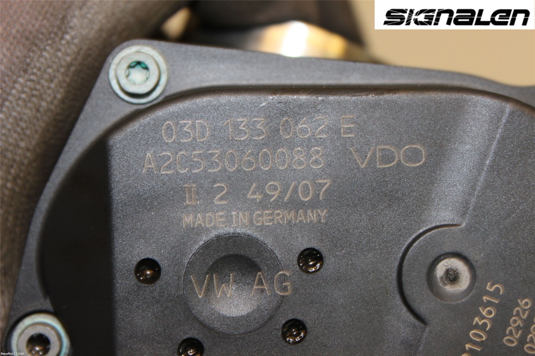 Skoda FABIA 07-14 Injspjällhus