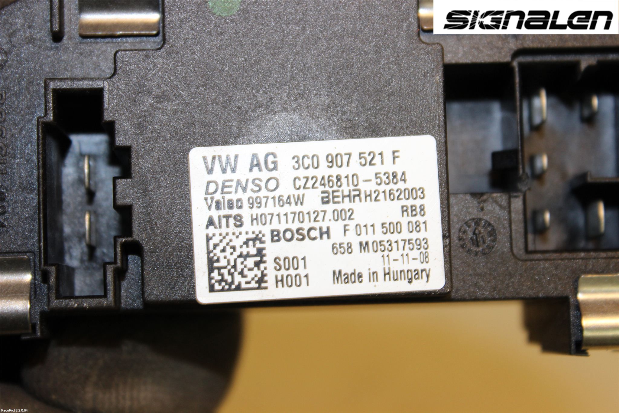 Volkswagen VW PASSAT 11-14 Värmefläktsmotstånd